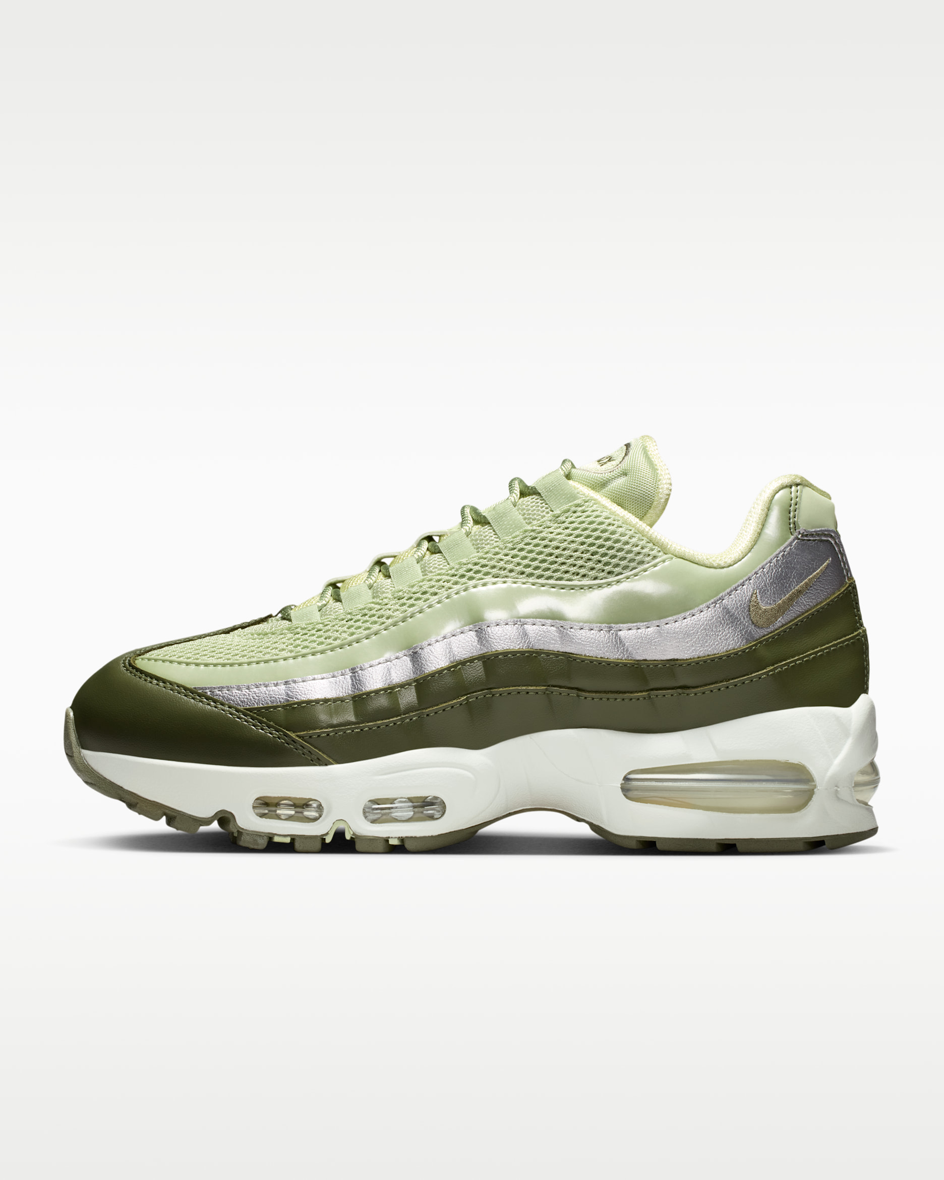 Nike Air Max 95 Big Bubble SE — Olive Aura/Metallic Silver/Spruce Aura/Medium Olive