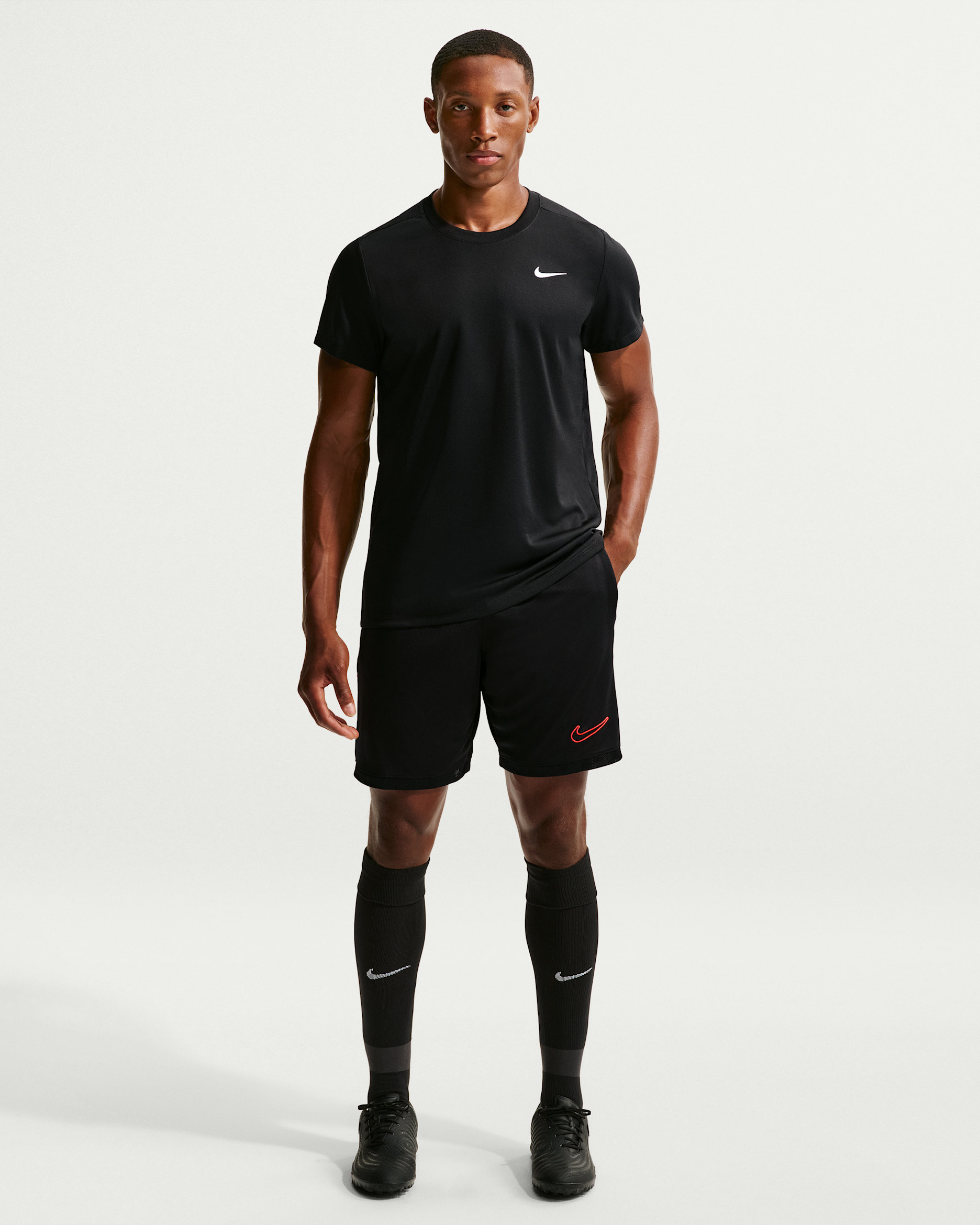 Nike Academy — Black/White/Bright Crimson/Bright Crimson