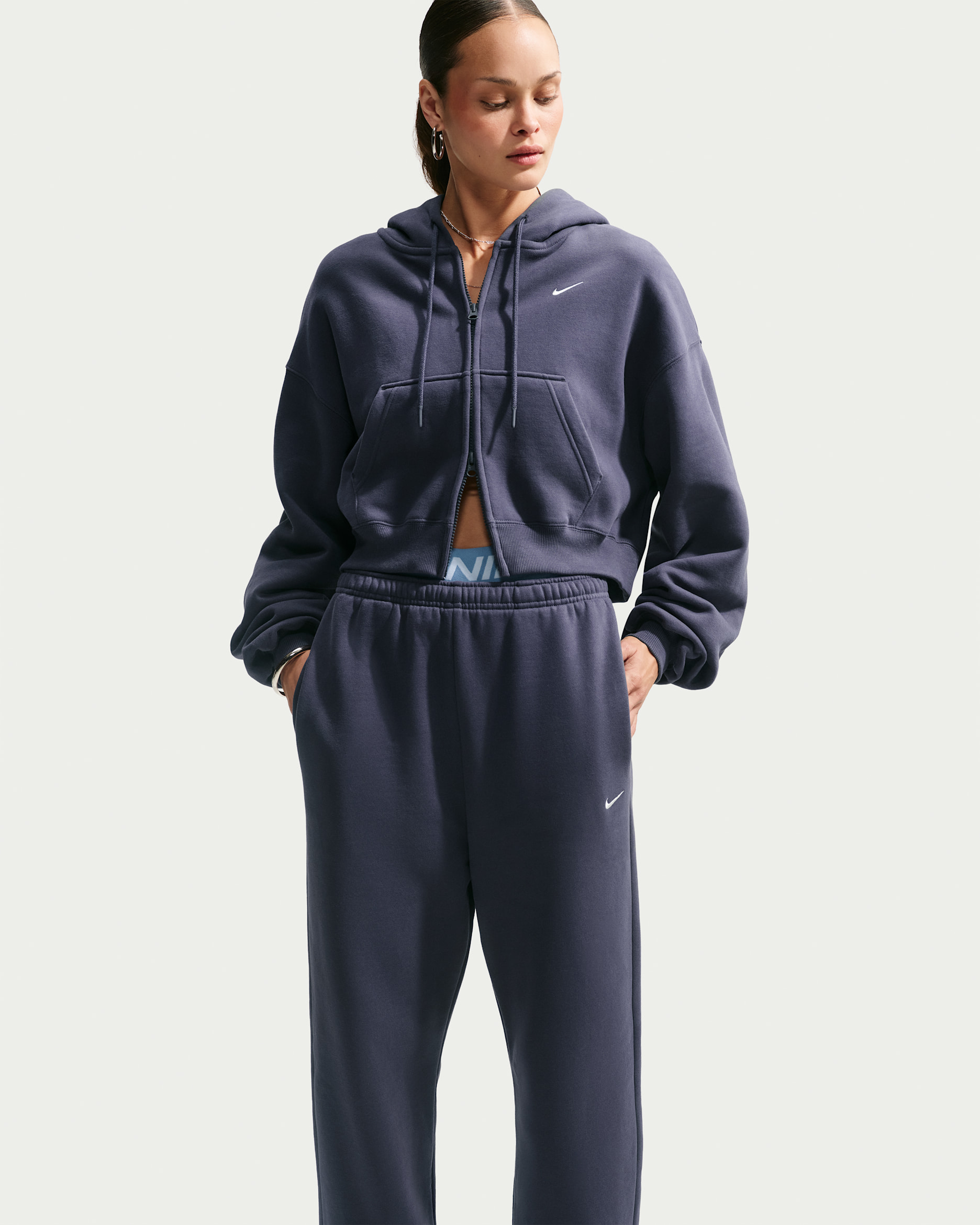 Nike Studio Fleece Medium Weight — Gridiron/Sail