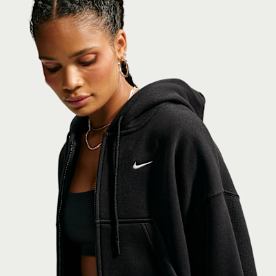 Nike Studio Fleece Medium Weight — Total Black/Sail