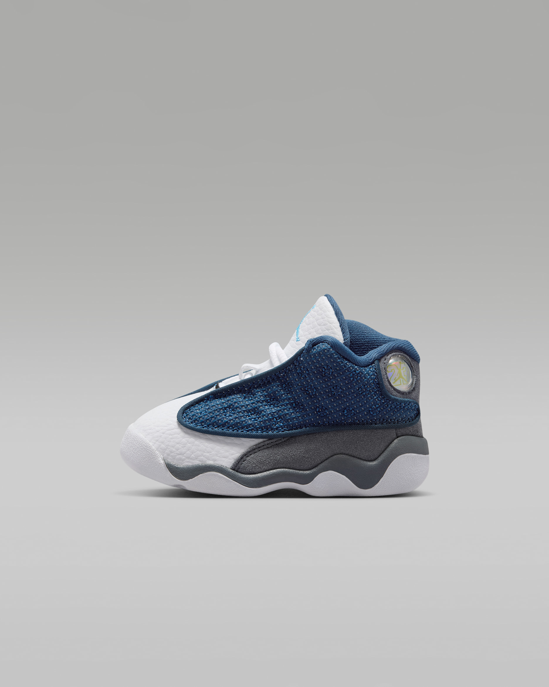 Jordan 13 Retro 'Flint' — Navy/Flint Grey/White/University Blue