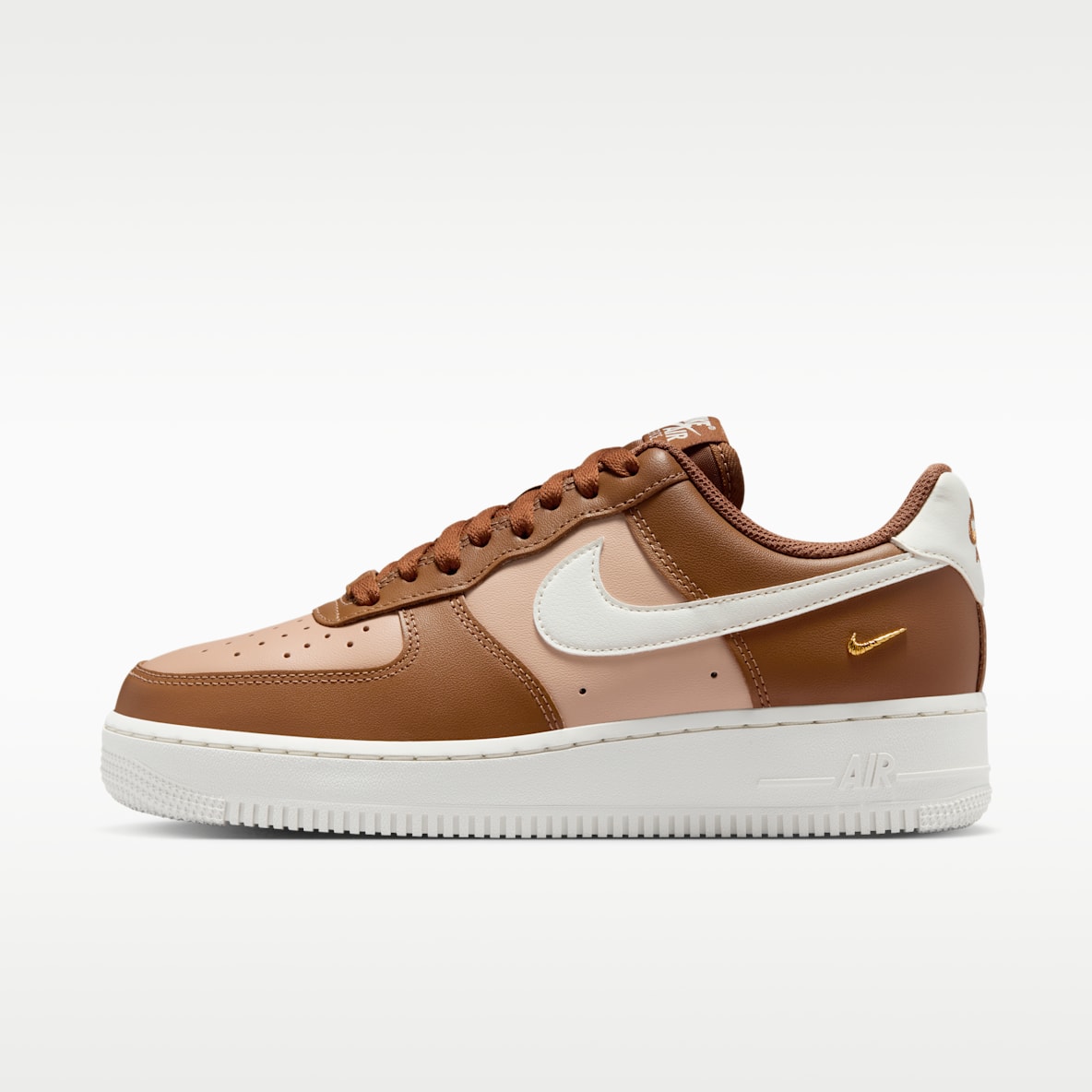Nike Air Force 1 '07  — Light British Tan/Hemp/Metallic Gold/Sail
