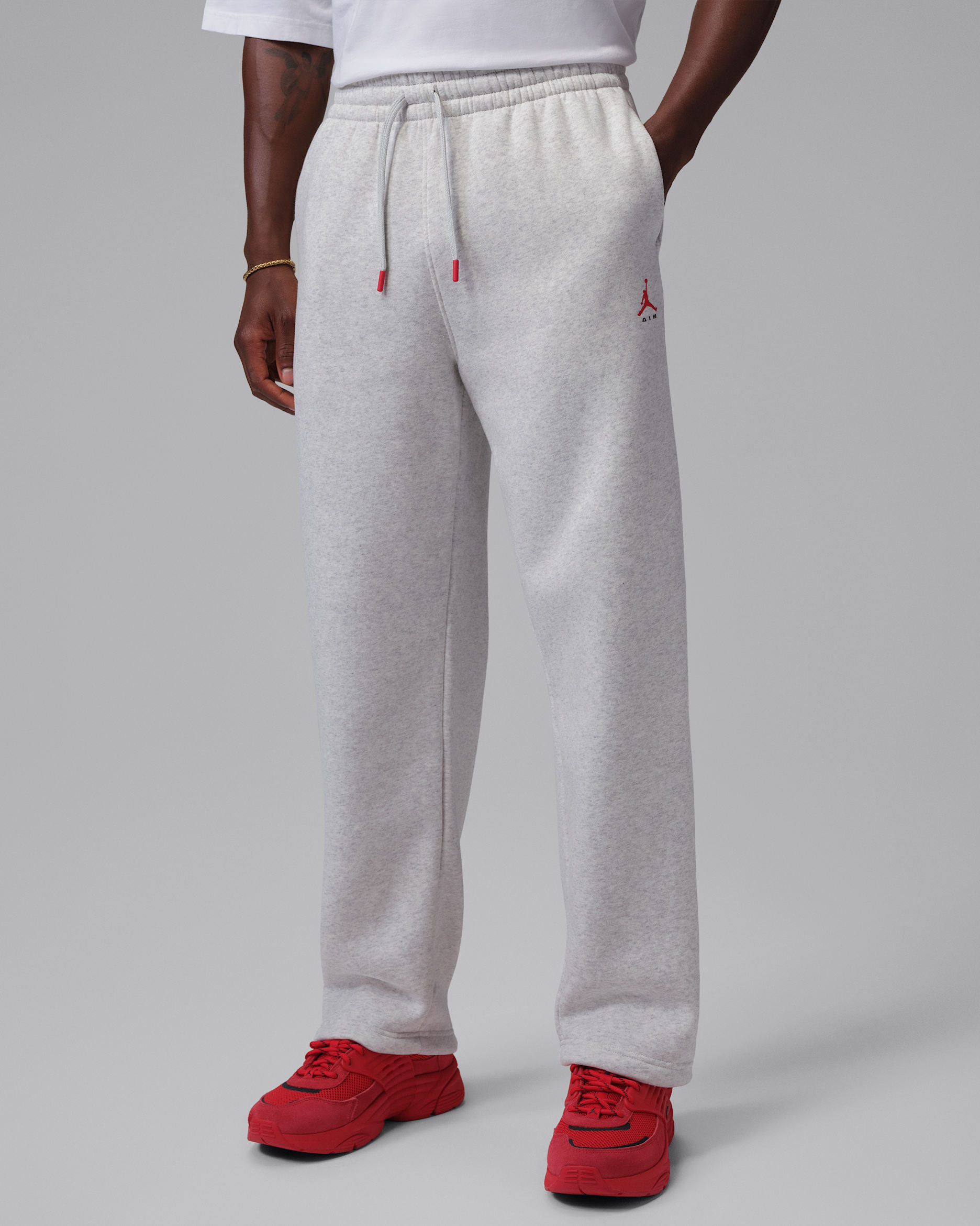 Jordan Brooklyn — Neutral Grey/Heather/University Red