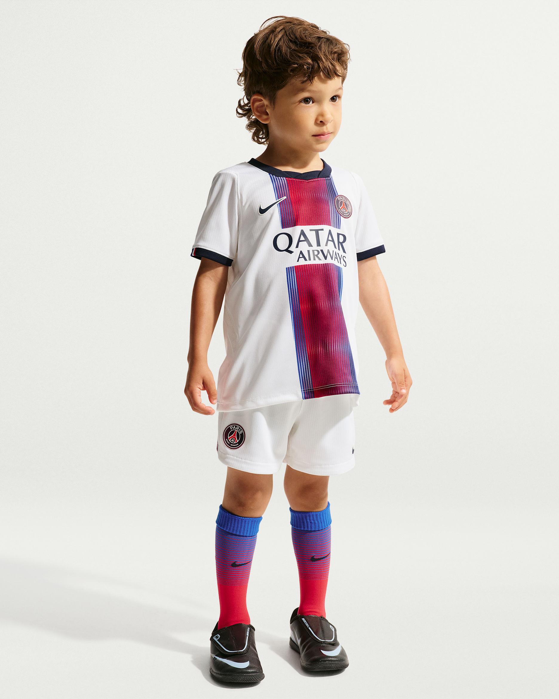 Paris Saint-Germain 2026/27 Stadium Away — White/College Navy/Global Red/College Navy