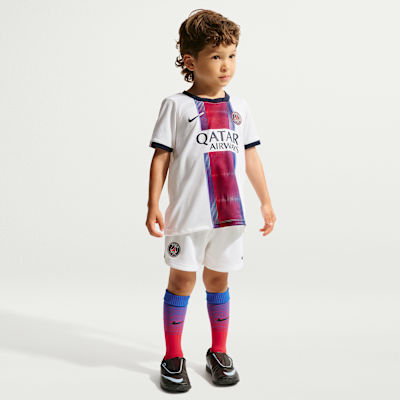 Paris Saint-Germain 2026/27 Stadium Away — White/College Navy/Global Red/College Navy
