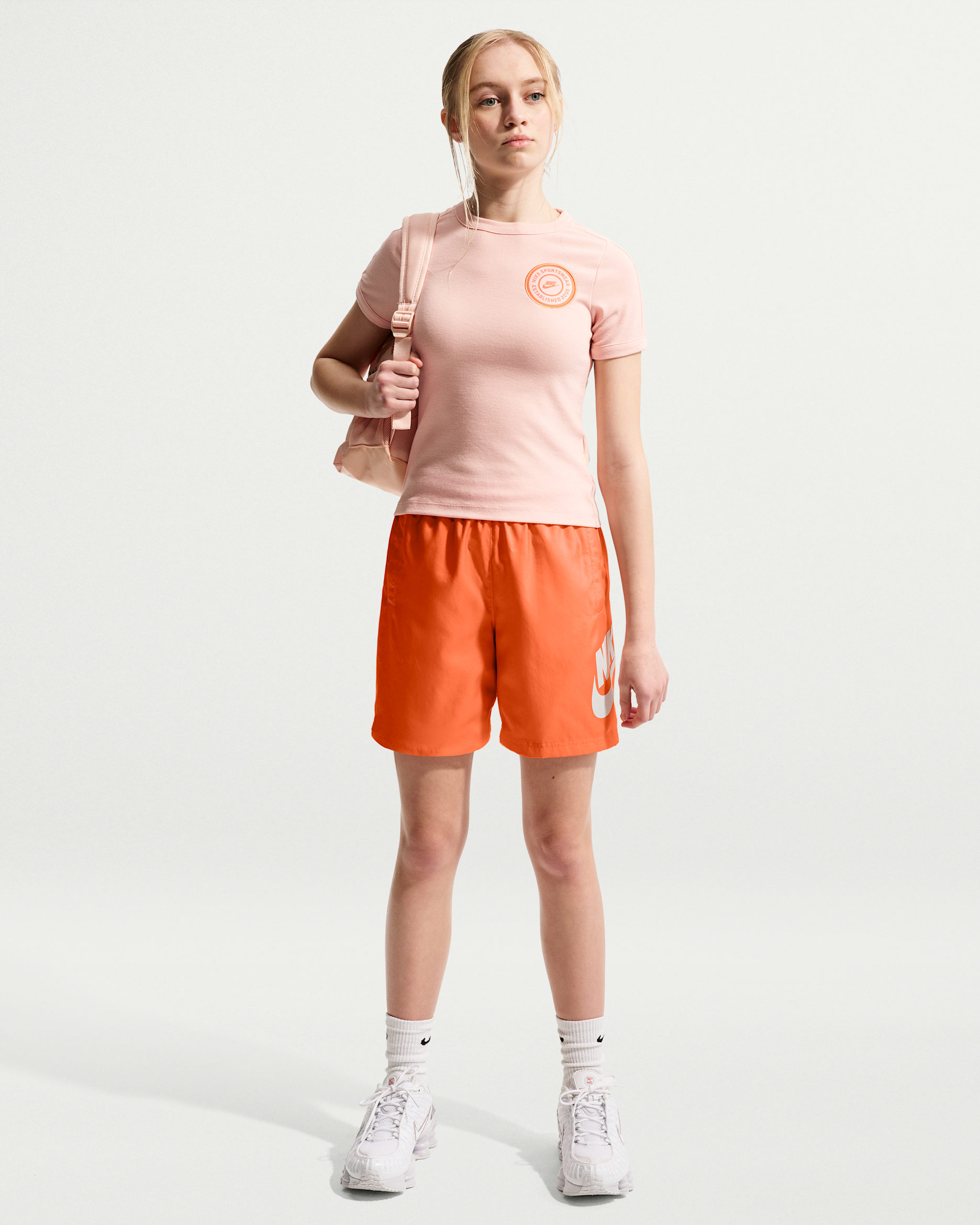 Nike Sportswear Club — Turf Orange/White