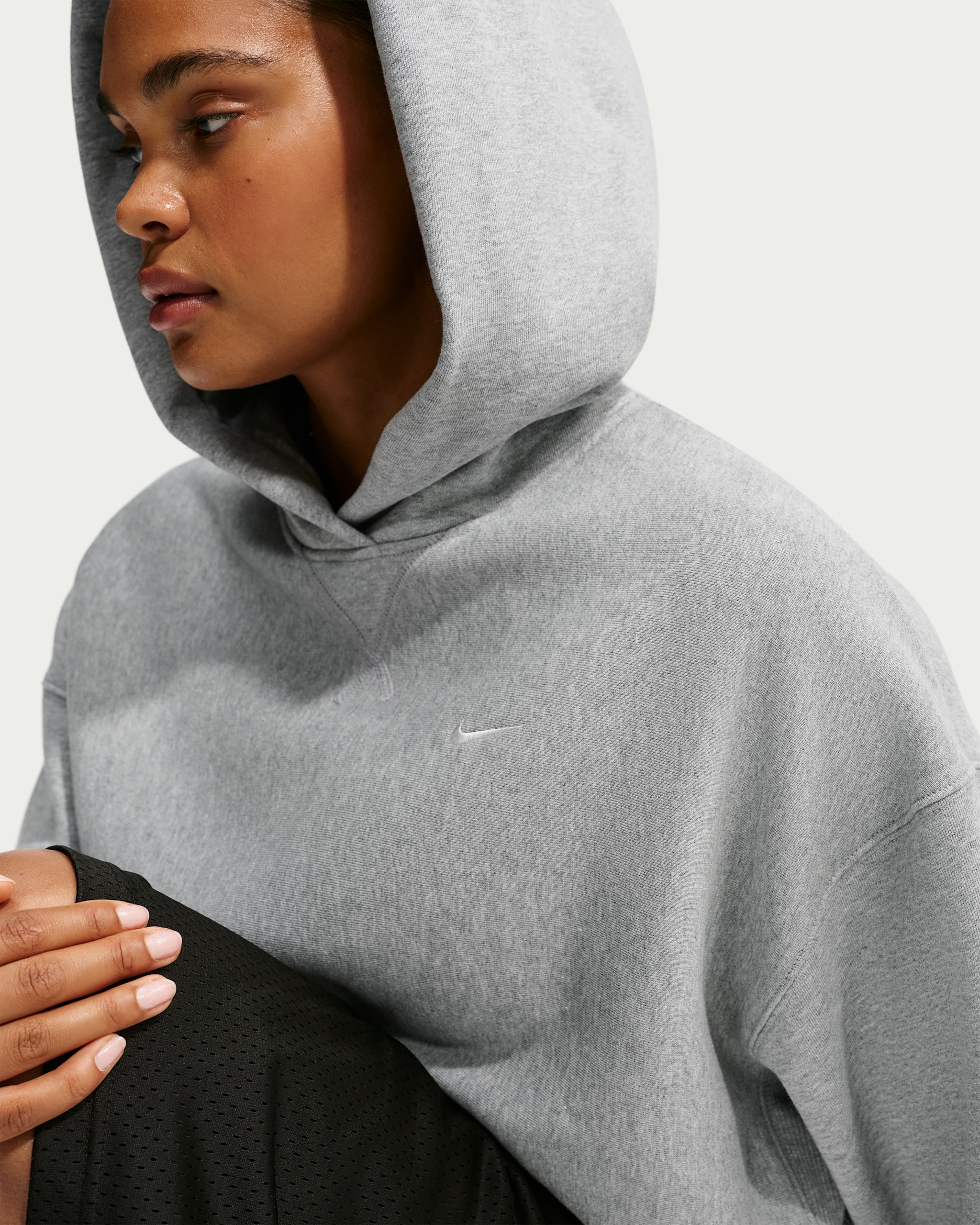 Nike Studio Fleece Heavyweight — Dark Grey Heather/Sail