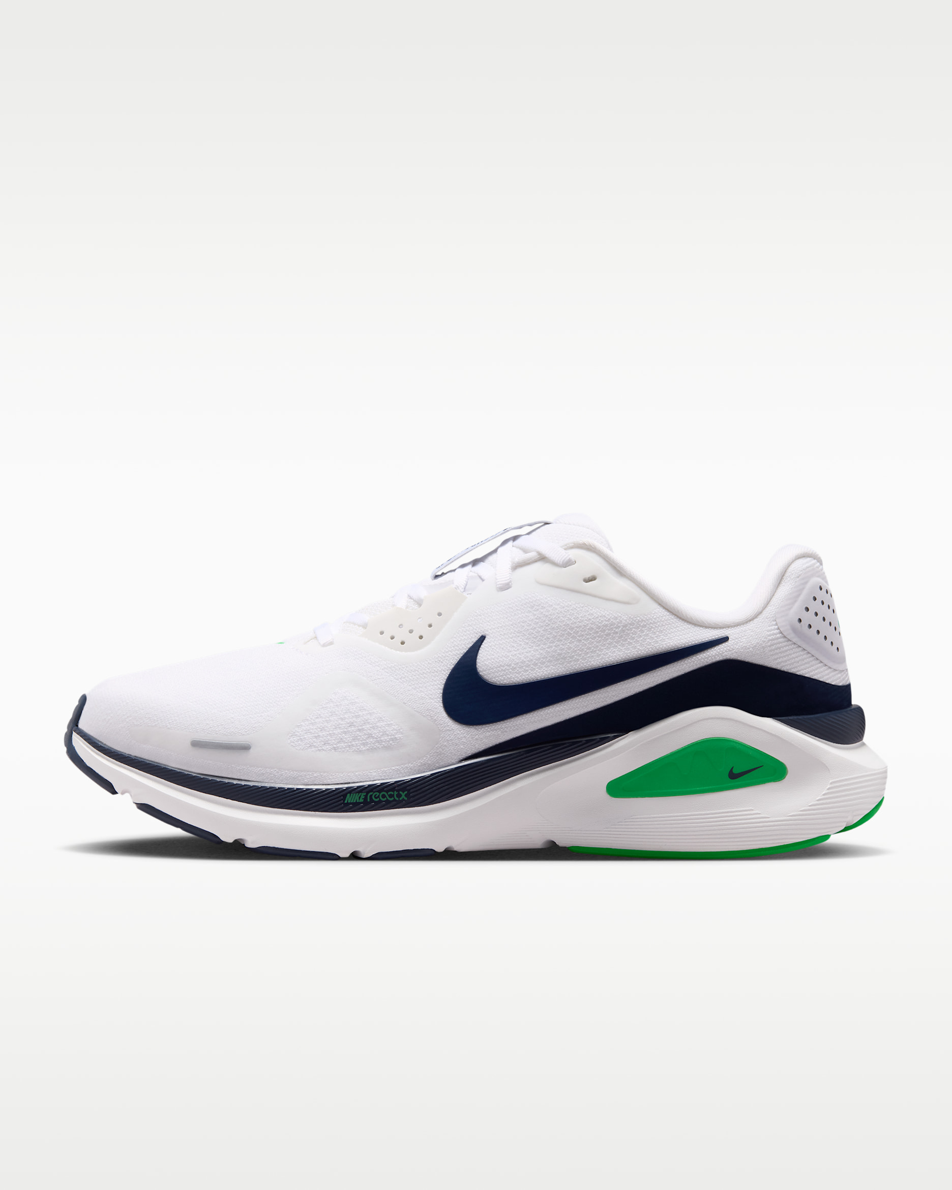 Nike Structure 26 — White/Green Spark/Summit White/Midnight Navy