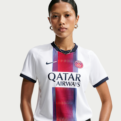 Paris Saint-Germain 2026/27 Stadium Away — White/College Navy/Global Red/College Navy