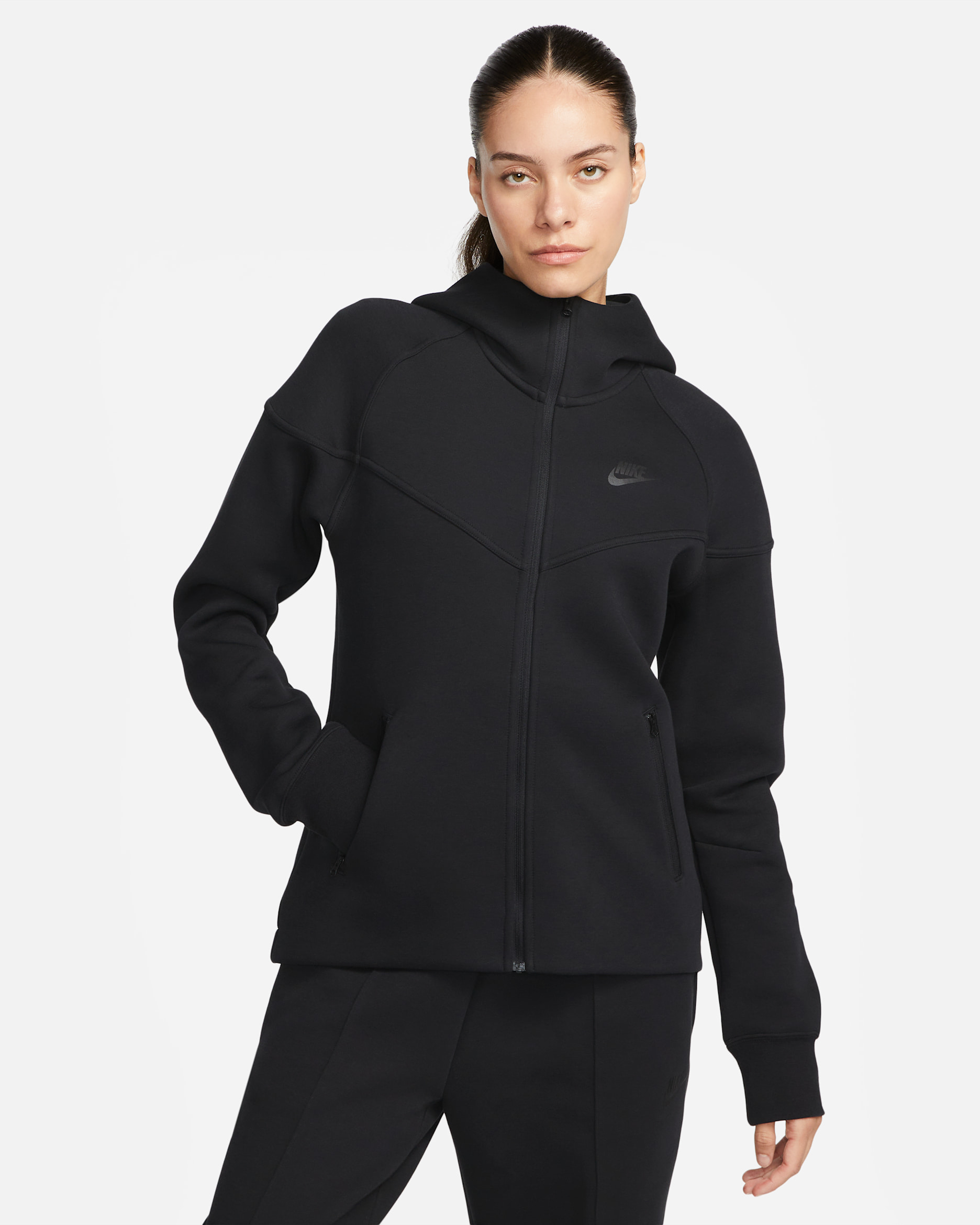 Nike Sportswear Tech Fleece Windrunner — Black/Black