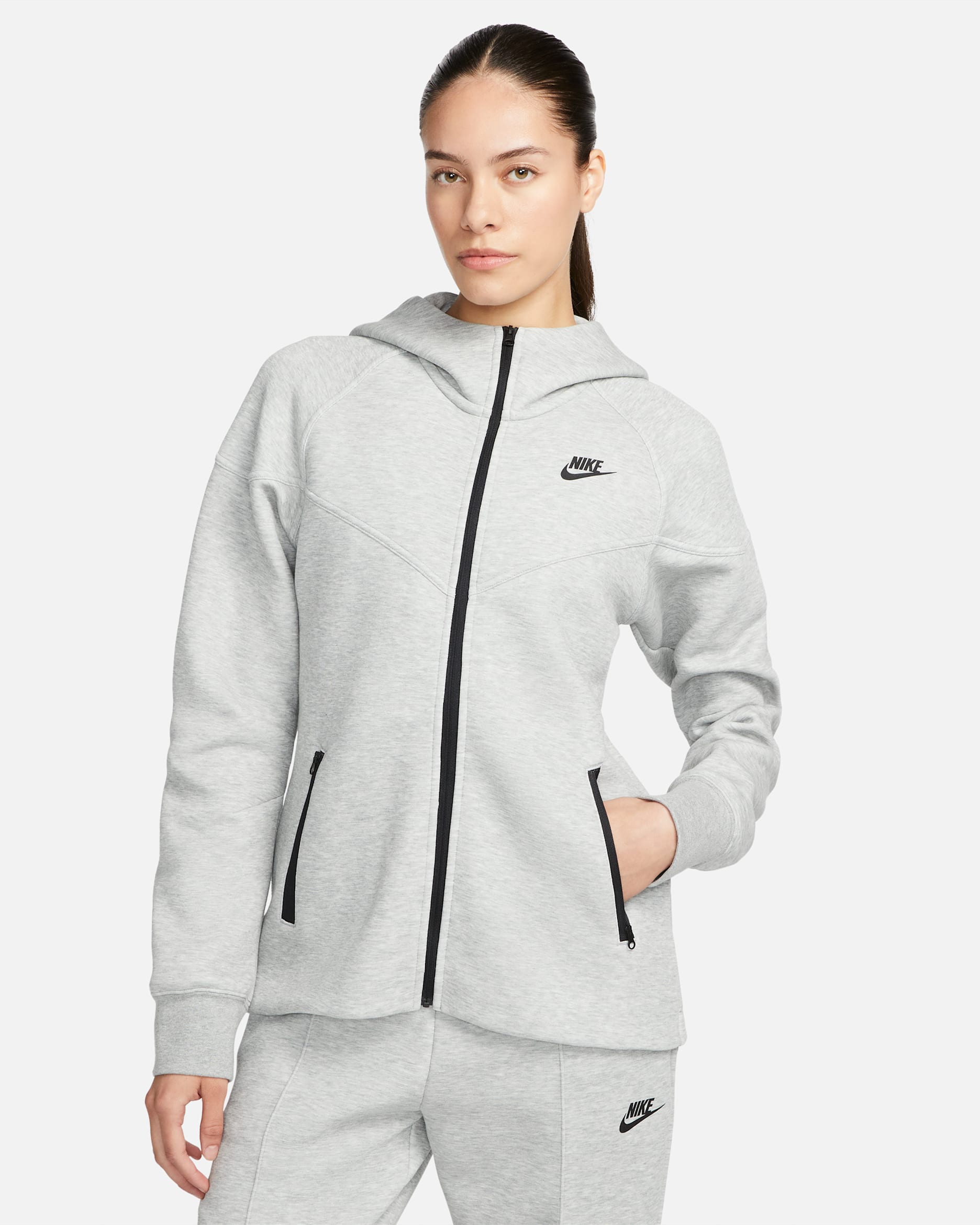 Nike Sportswear Tech Fleece Windrunner — Dark Grey Heather/Black