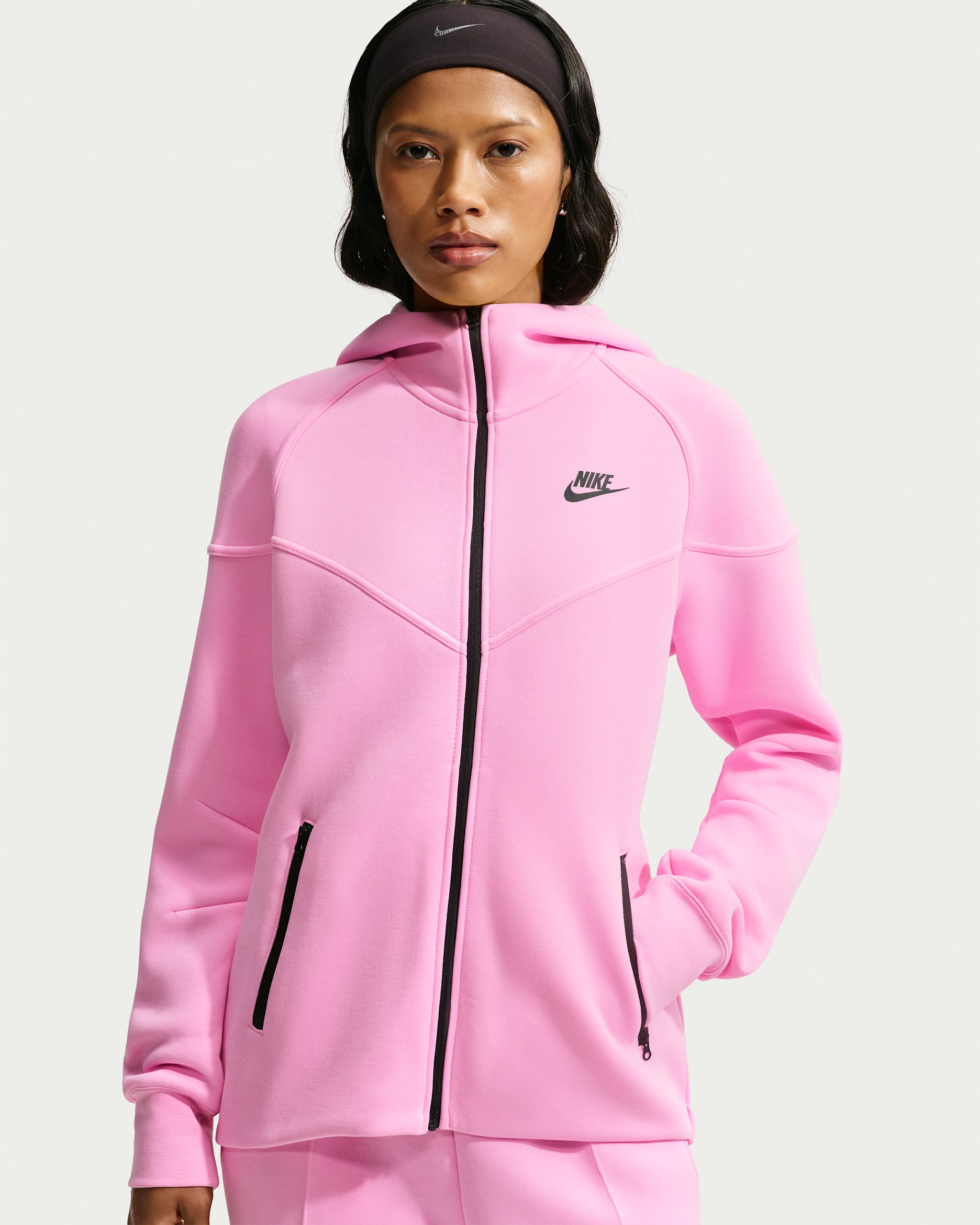 Nike Sportswear Tech Fleece Windrunner — Pink Rise/Black
