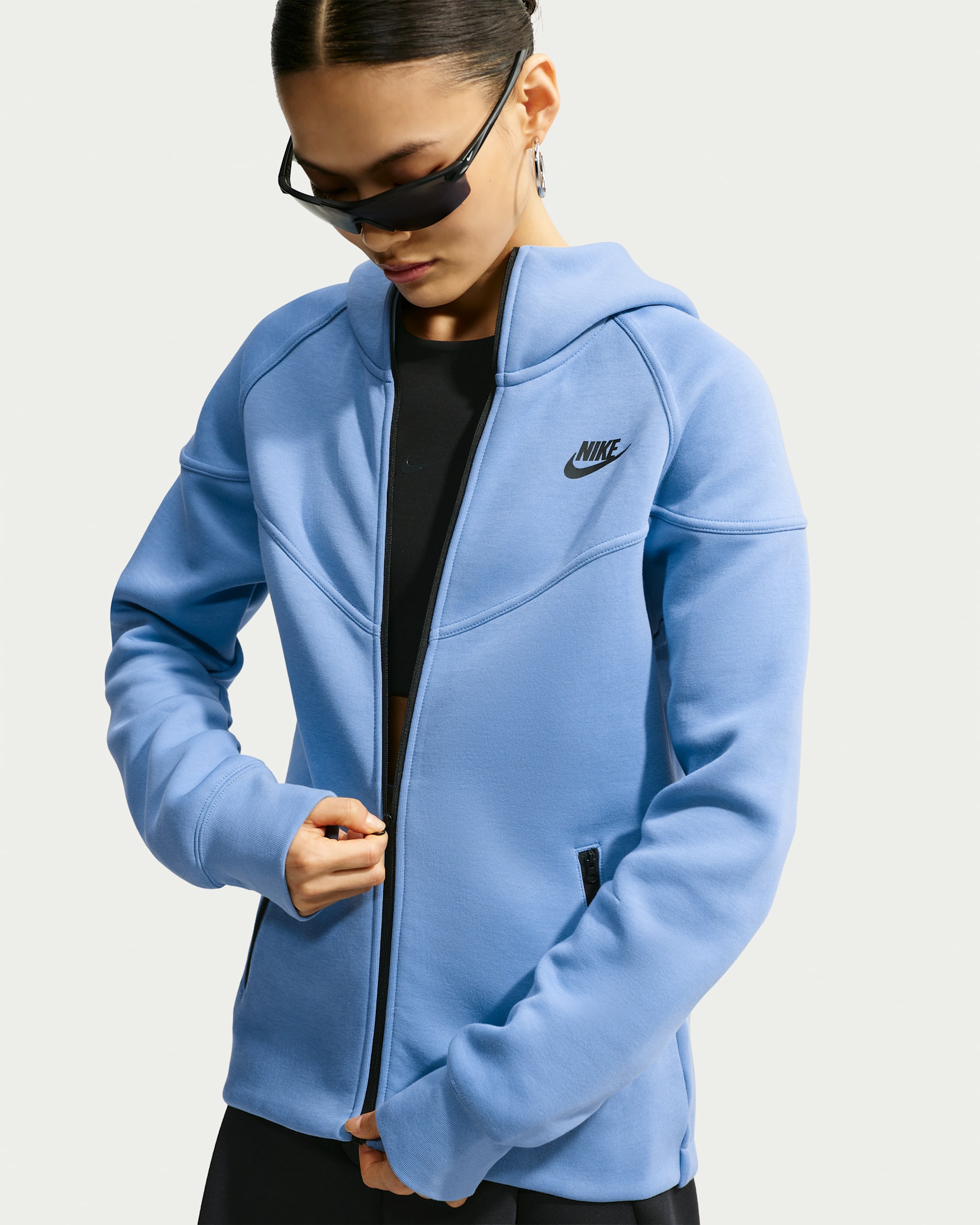 Nike Sportswear Tech Fleece Windrunner — Work Blue/Black