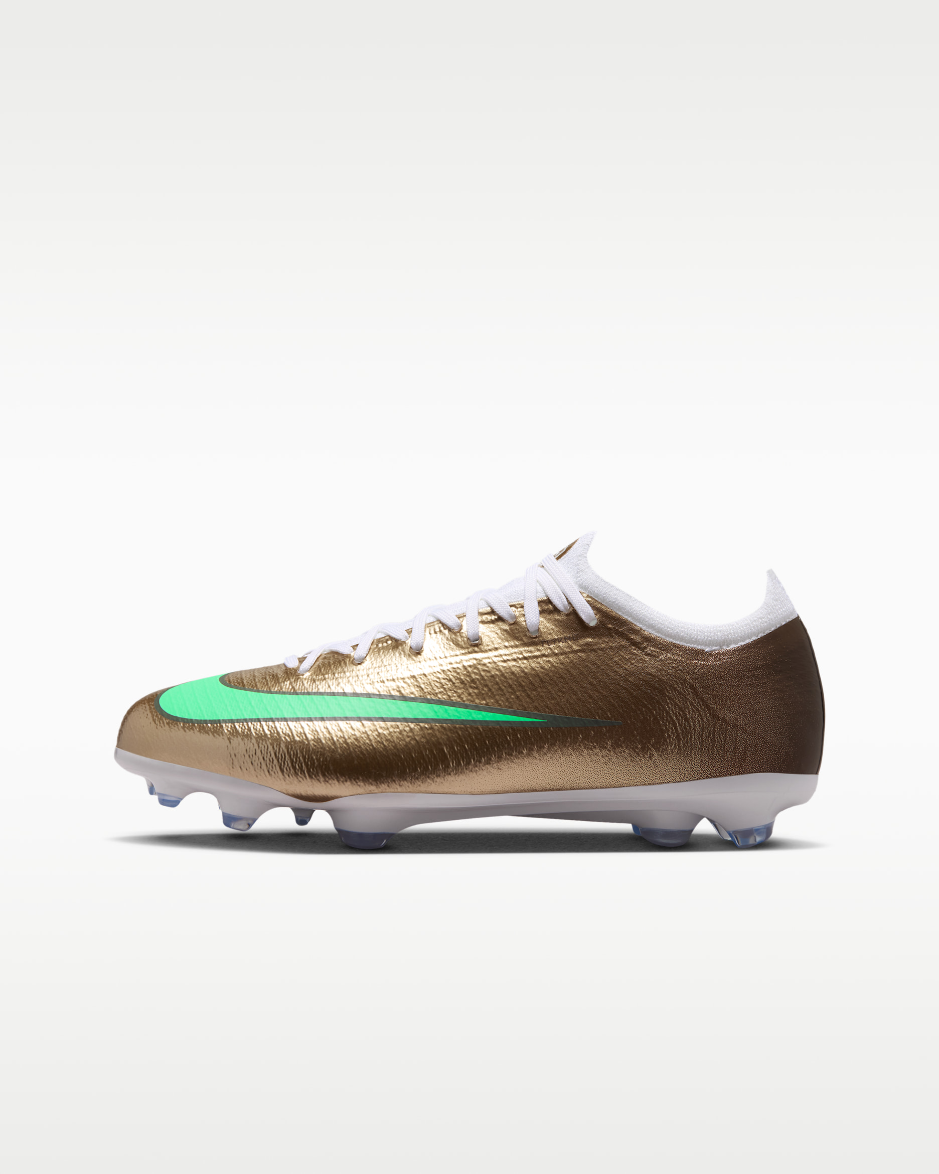 Nike Jr Mercurial Vapor 17 Pro 'Kylian Mbappé' — Metallic Gold/Green Glow