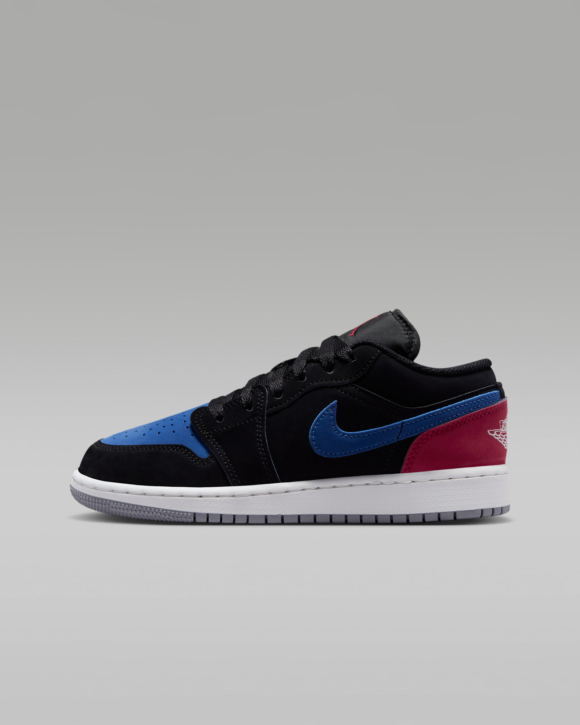Air Jordan 1 Low — Black/True Blue/Varsity Red/Summit White