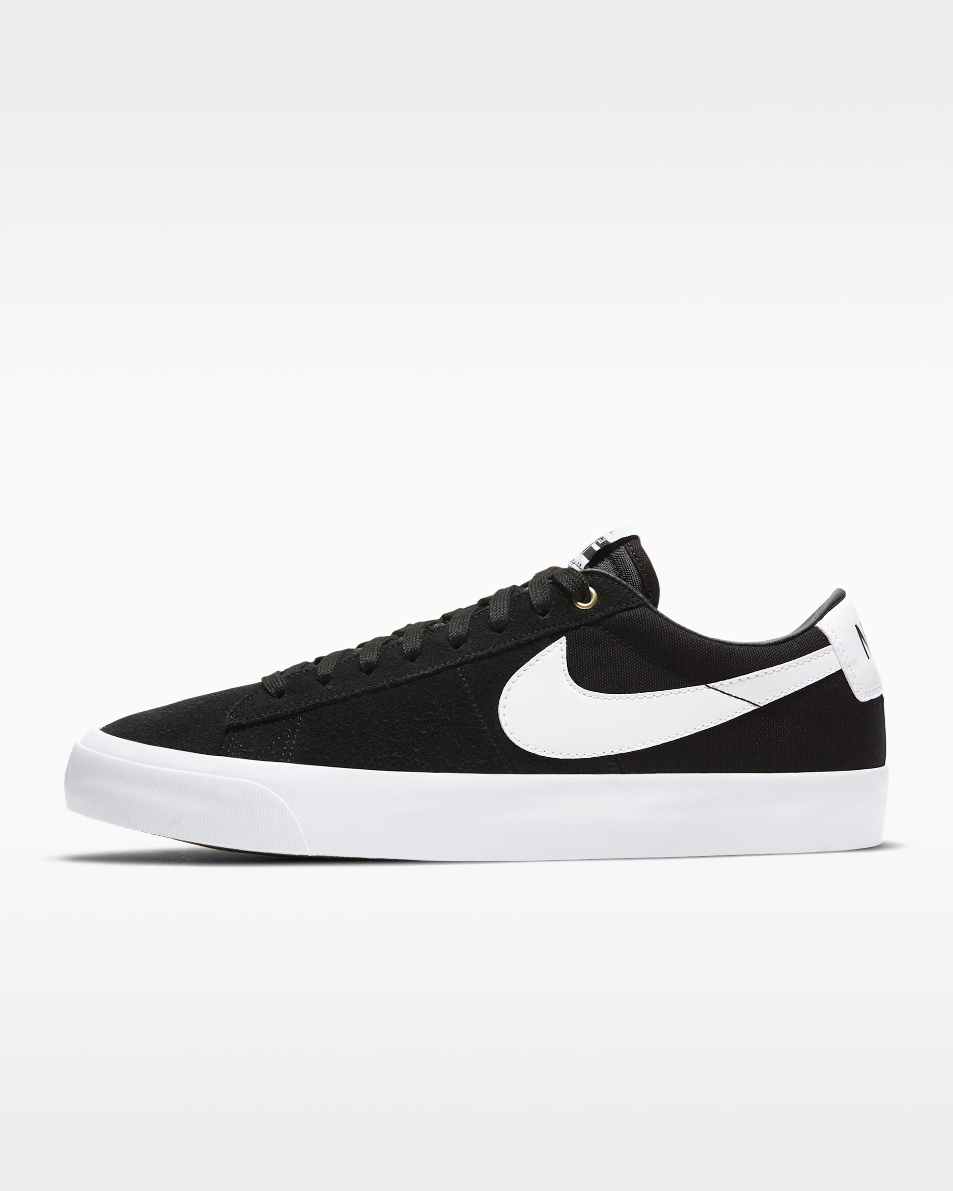 Nike SB Zoom Blazer Low Pro GT — Black/Black/Gum Light Brown/White