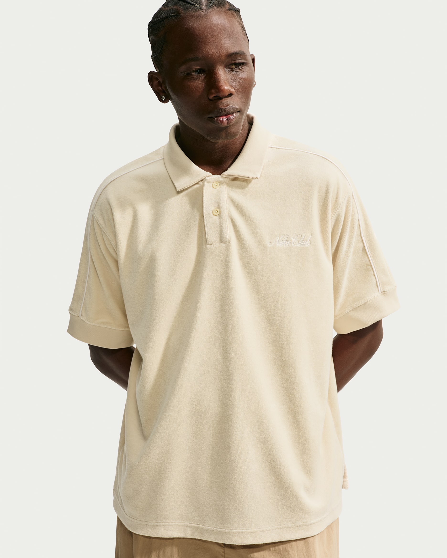 Nike Sportswear Club — Light Khaki/Phantom/Tough Red/Phantom