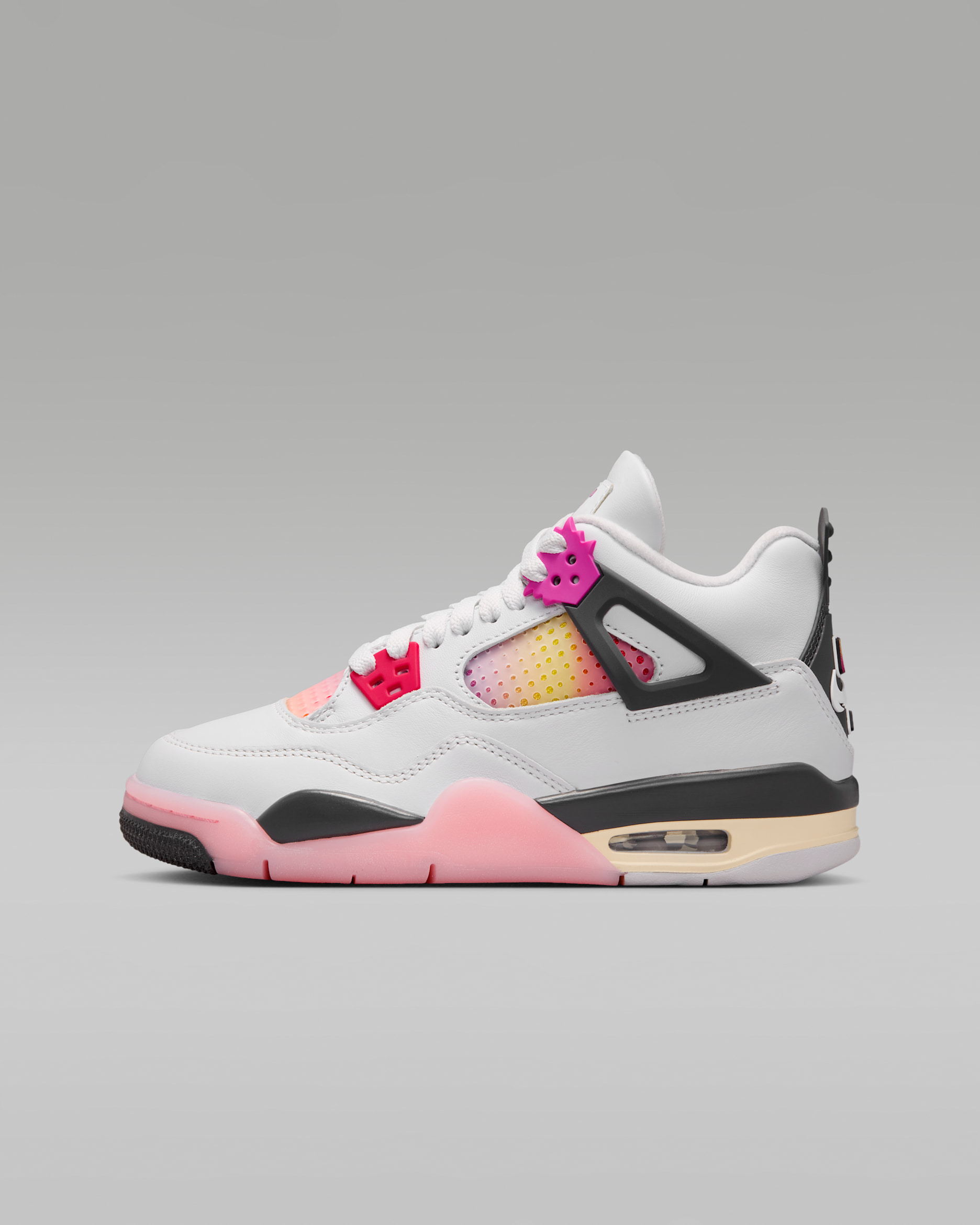 Air Jordan 4 Retro 'Comic'  — Off-White/Anthracite/Fire Pink/Fire Pink