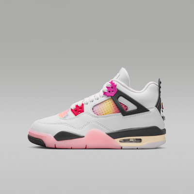 Air Jordan 4 Retro 'Comic'  — Off-White/Anthracite/Fire Pink/Fire Pink