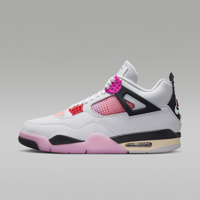 Air Jordan 4 Retro 'Comic'  — Off-White/Anthracite/Fire Pink