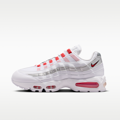 Nike Air Max 95 Big Bubble 'England' — White/Metallic Silver/Obsidian/Speed Red