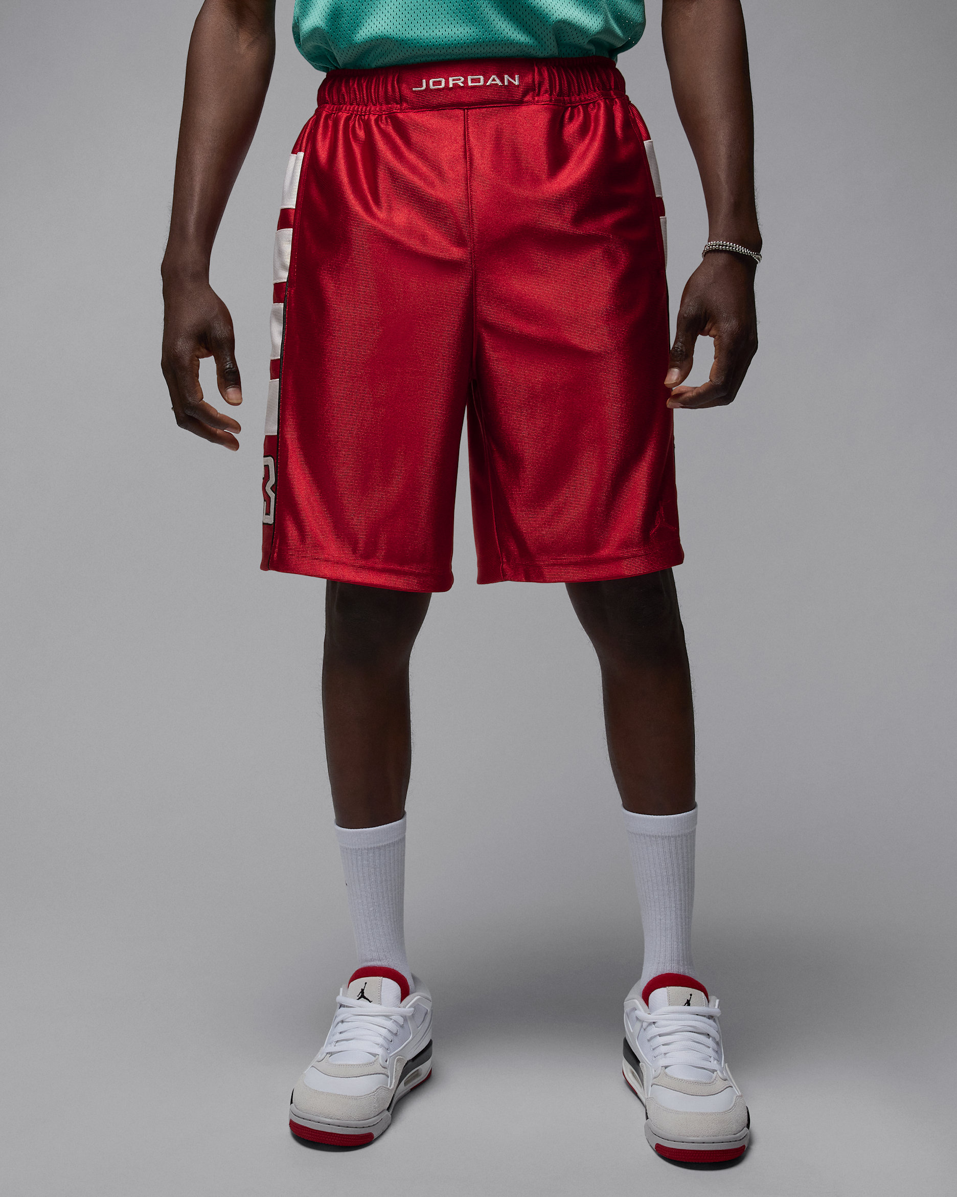 Jordan Brooklyn Cat Scratch — Gym Red/White/Gym Red