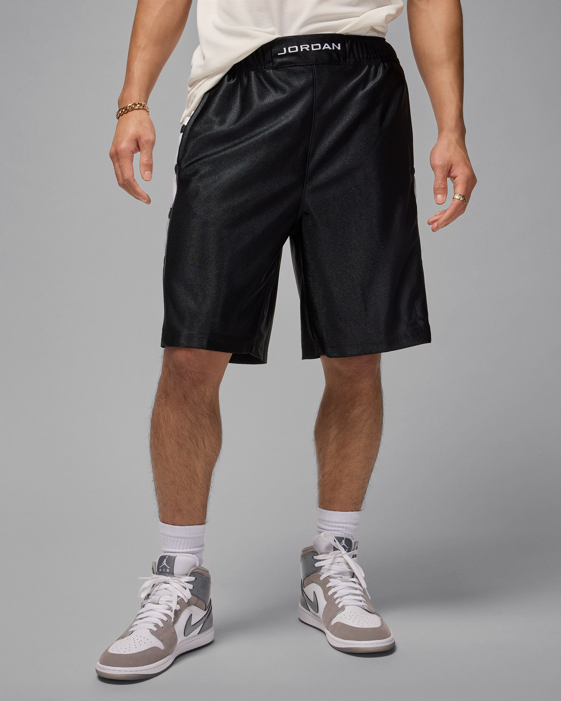 Jordan Brooklyn Cat Scratch — Black/White/Black