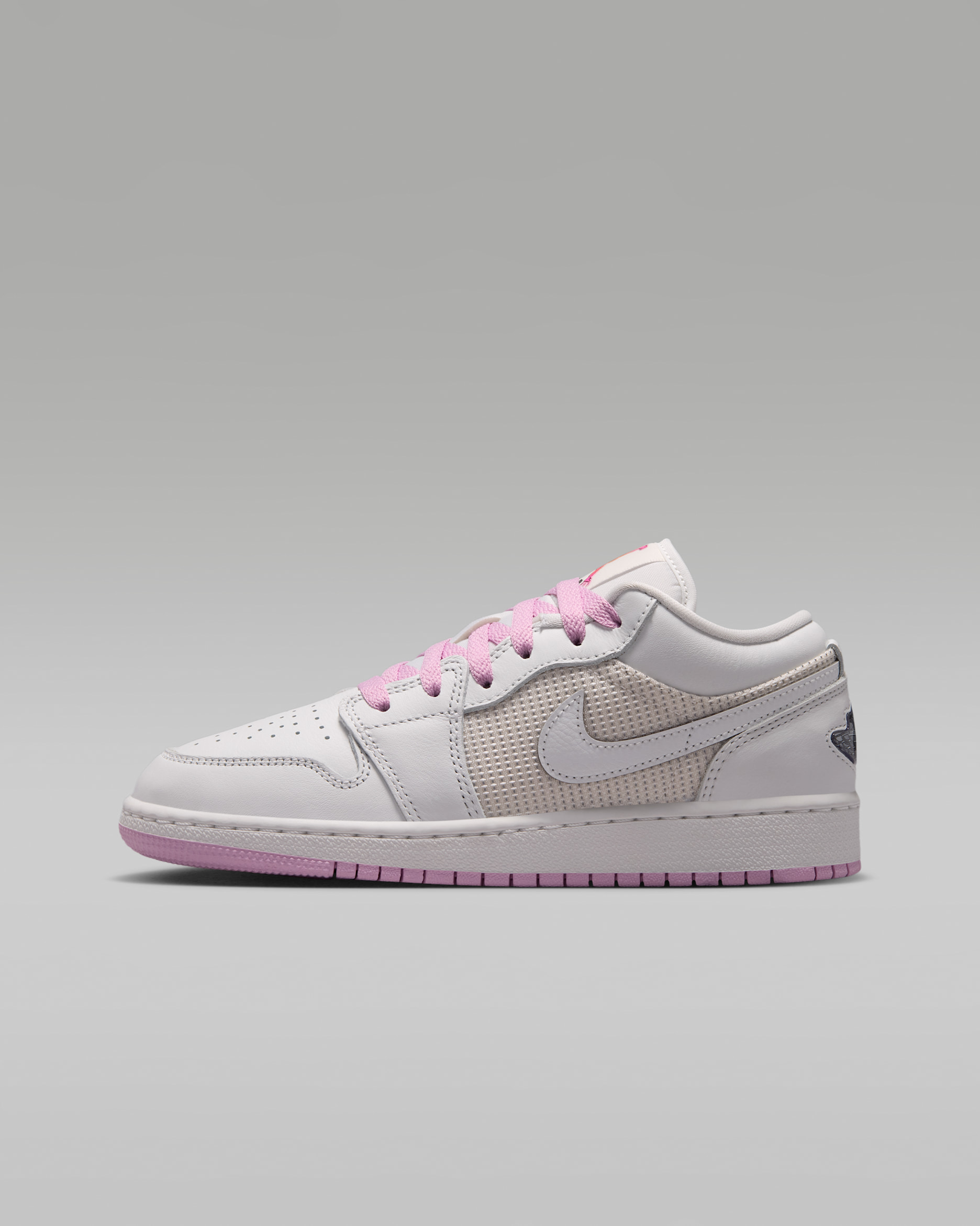 Air Jordan 1 Low SE — Summit White/Light Arctic Pink/Silver