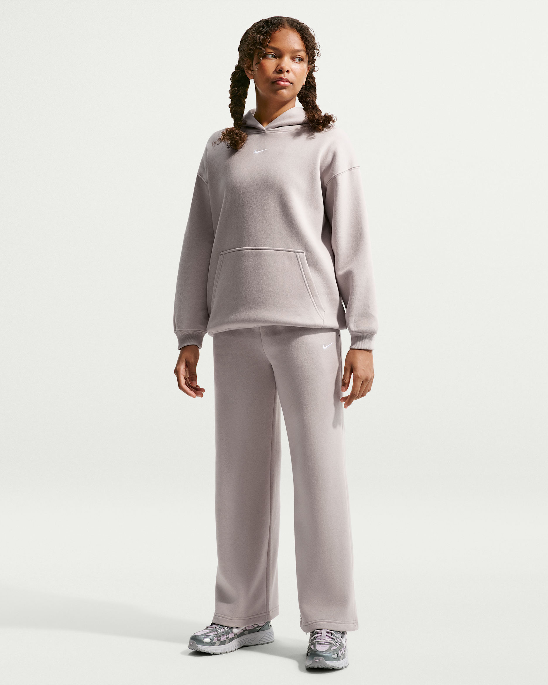 Nike Sportswear Studio Fleece — Moon Particle/White