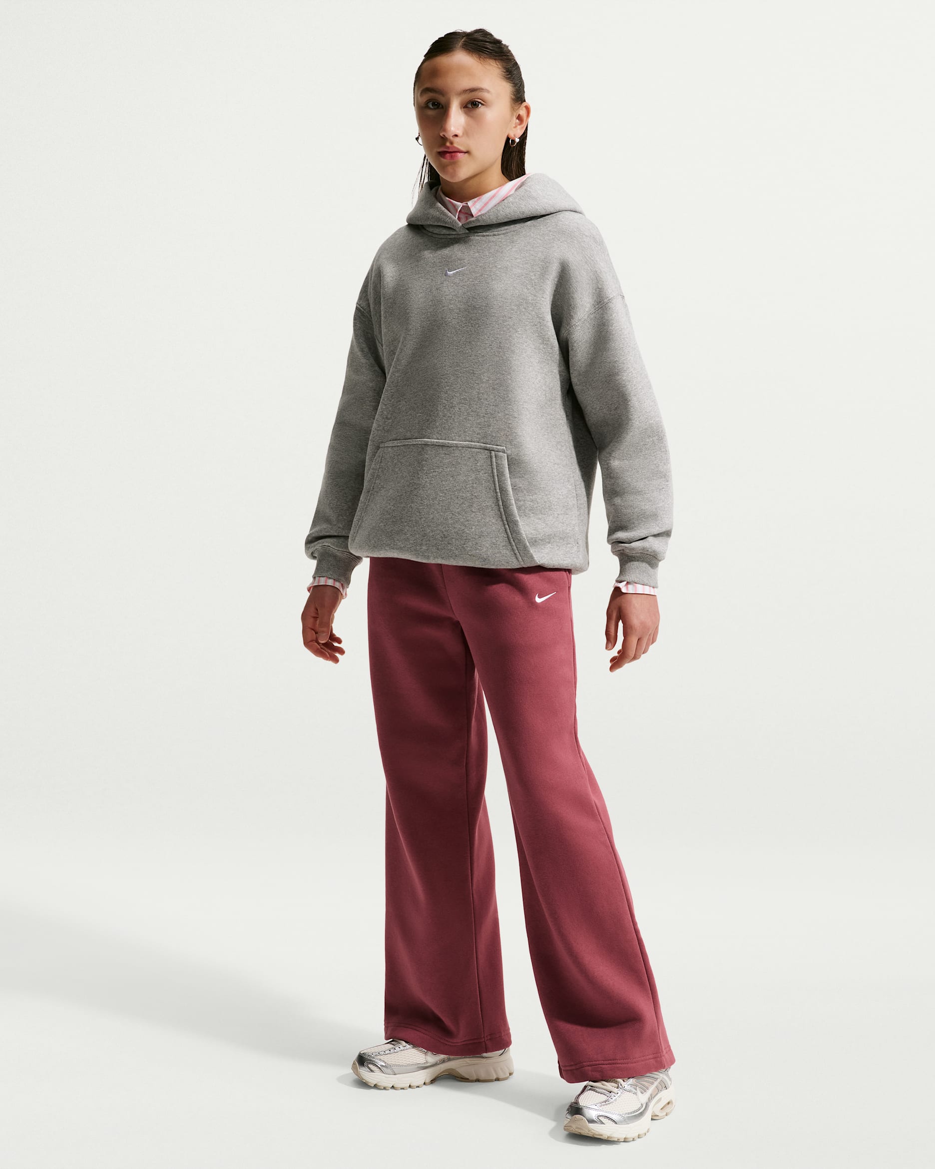 Nike Sportswear Studio Fleece — Pink Smoke/White