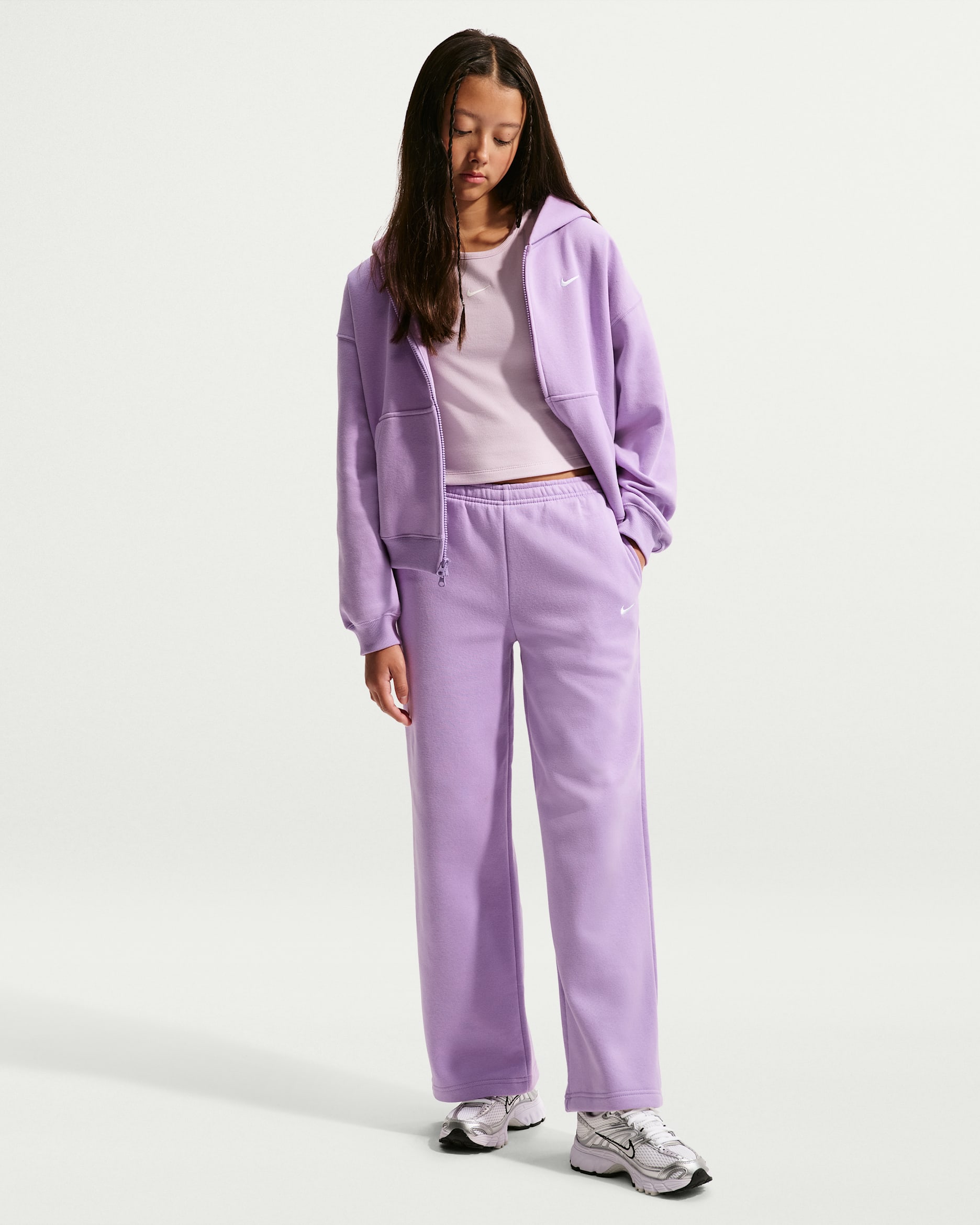 Nike Sportswear Studio Fleece — Violet Star/White
