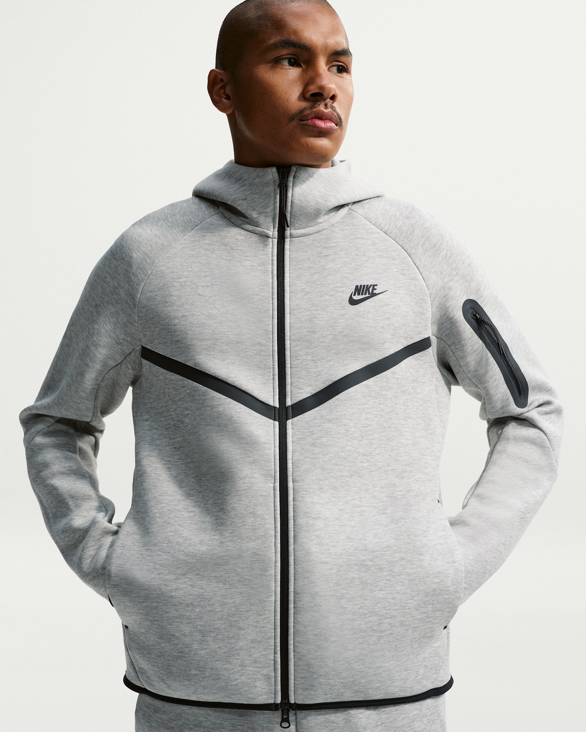 Nike Tech — Dark Grey Heather/Black