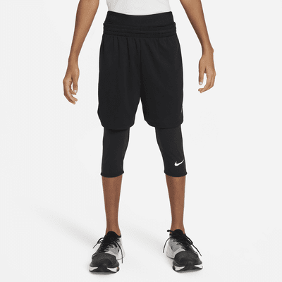 Nike Pro — Black/Black/White