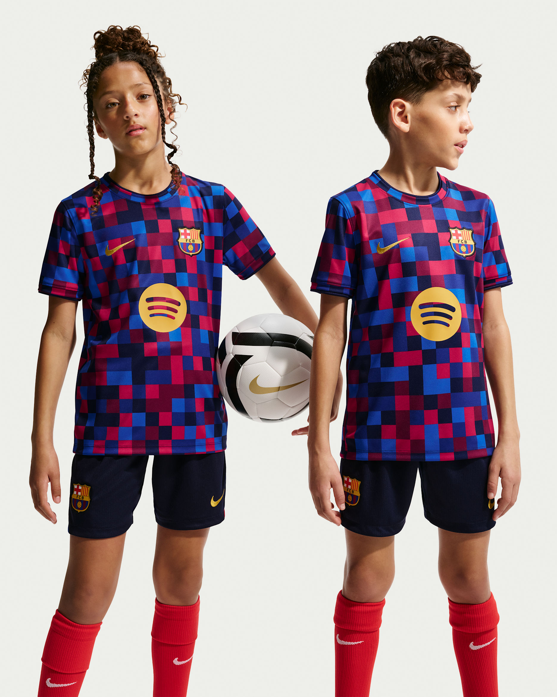 F.C. Barcelona — Noble Red/Noble Red/Blackened Blue/Mineral Yellow