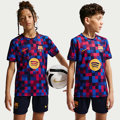 F.C. Barcelona — Noble Red/Noble Red/Blackened Blue/Mineral Yellow