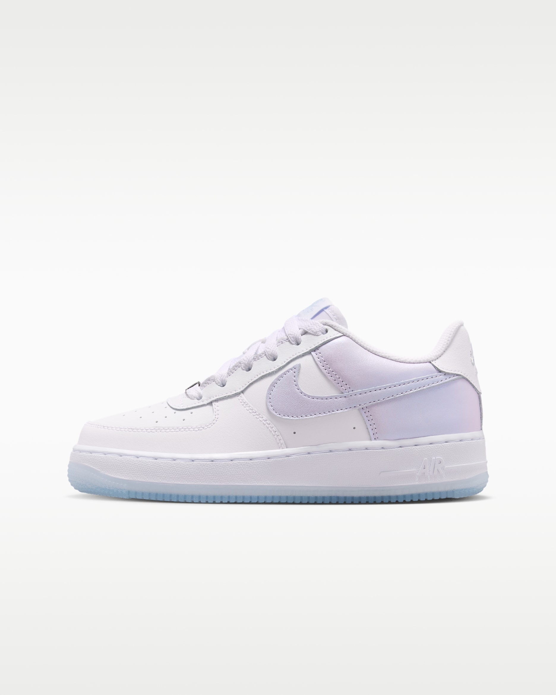 Nike Air Force 1 — White/Blue Tint/Metallic Silver/White