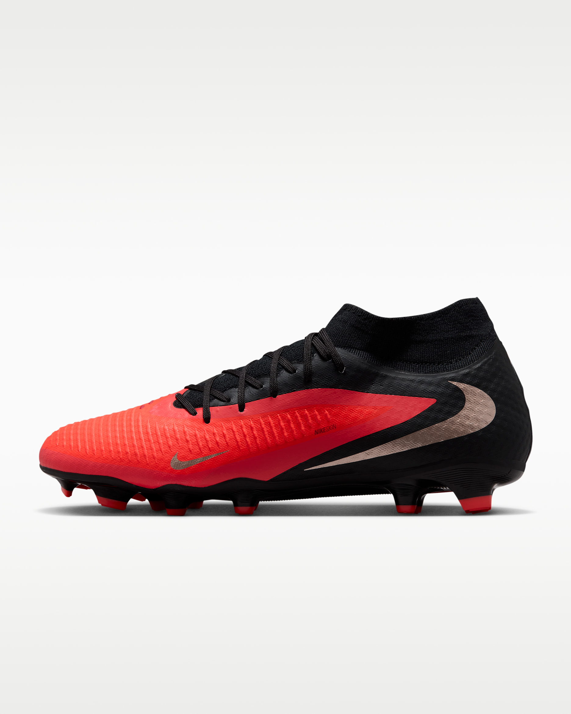 Nike Phantom 6 High Academy — Bright Crimson/Black/Blur