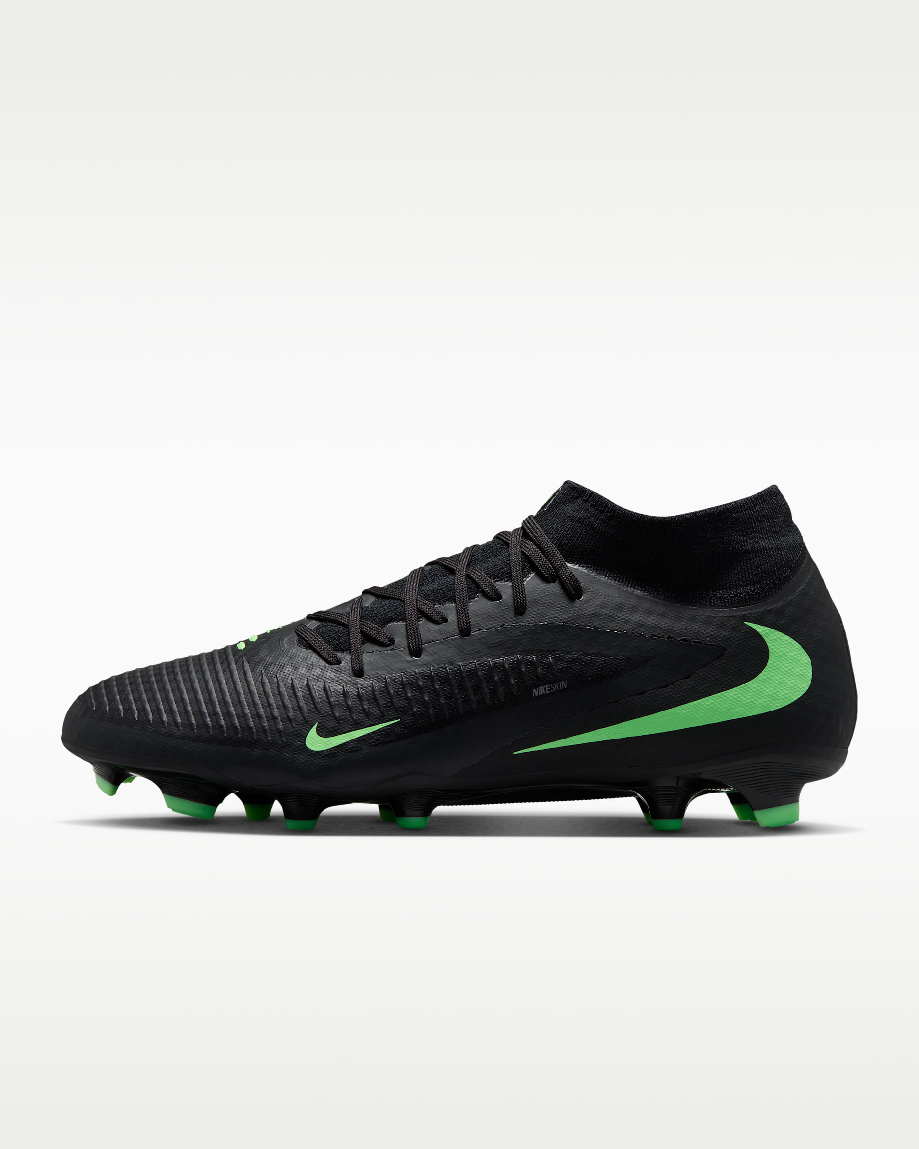 Nike Phantom 6 High Academy — Black/Black/Illusion Green