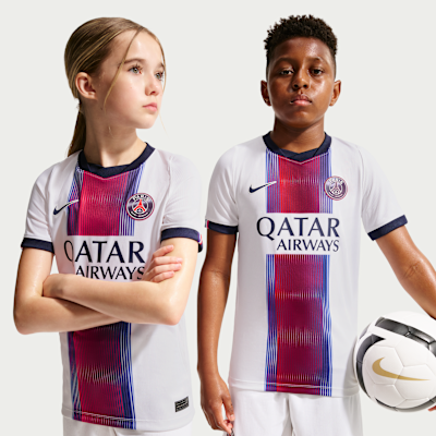 Paris Saint-Germain 2026/27 Stadium Away — White/College Navy/Global Red/College Navy