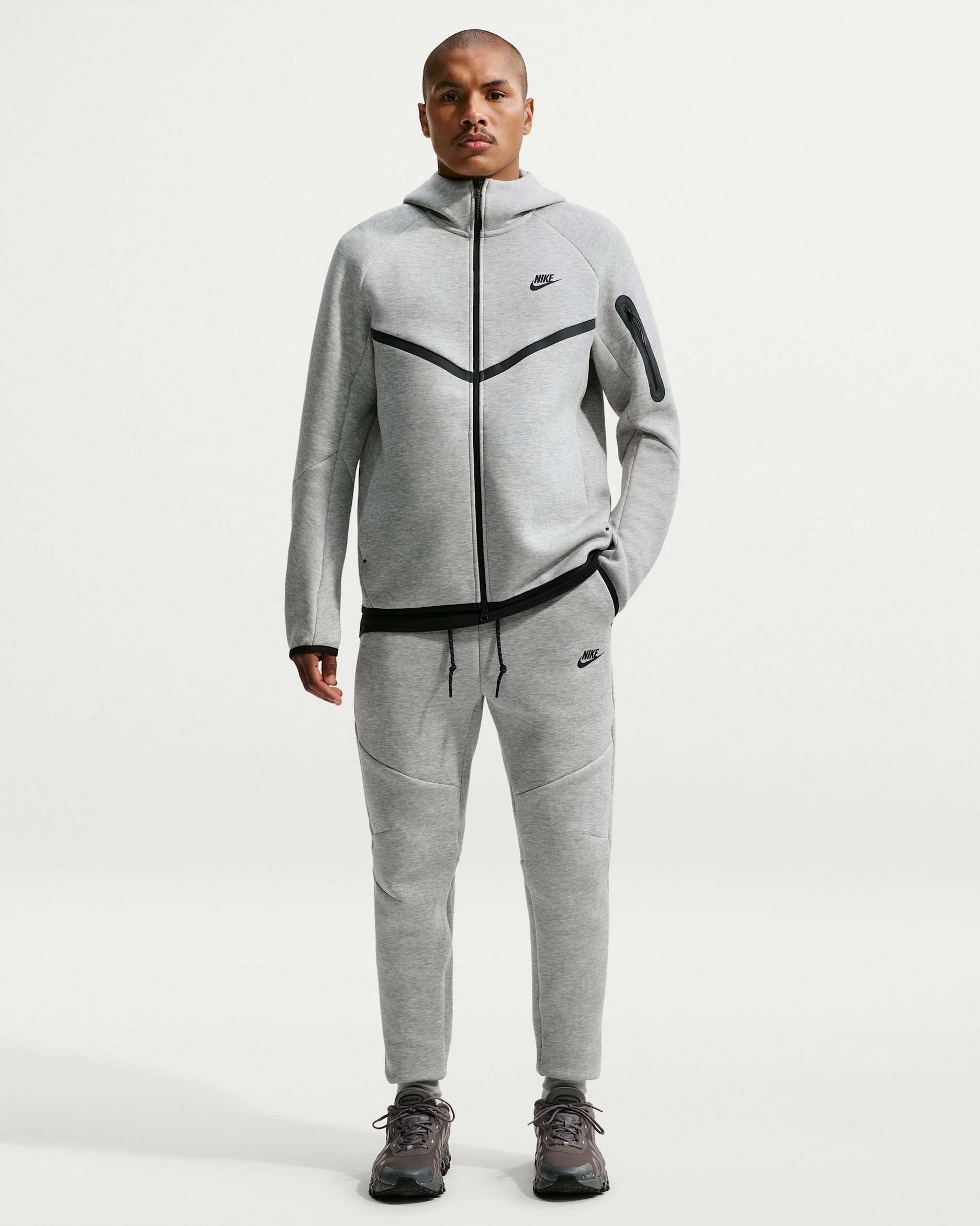 Nike Tech — Dark Grey Heather/Black