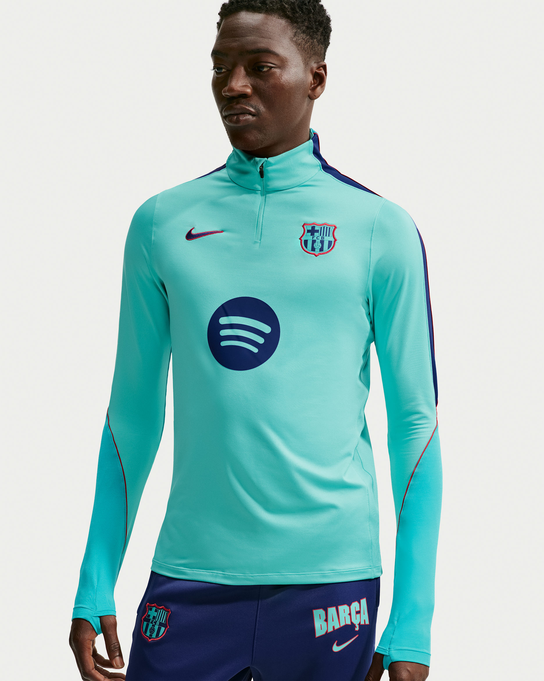 F.C. Barcelona Strike Third — Green Frost/Dusty Cactus/Loyal Blue/Loyal Blue