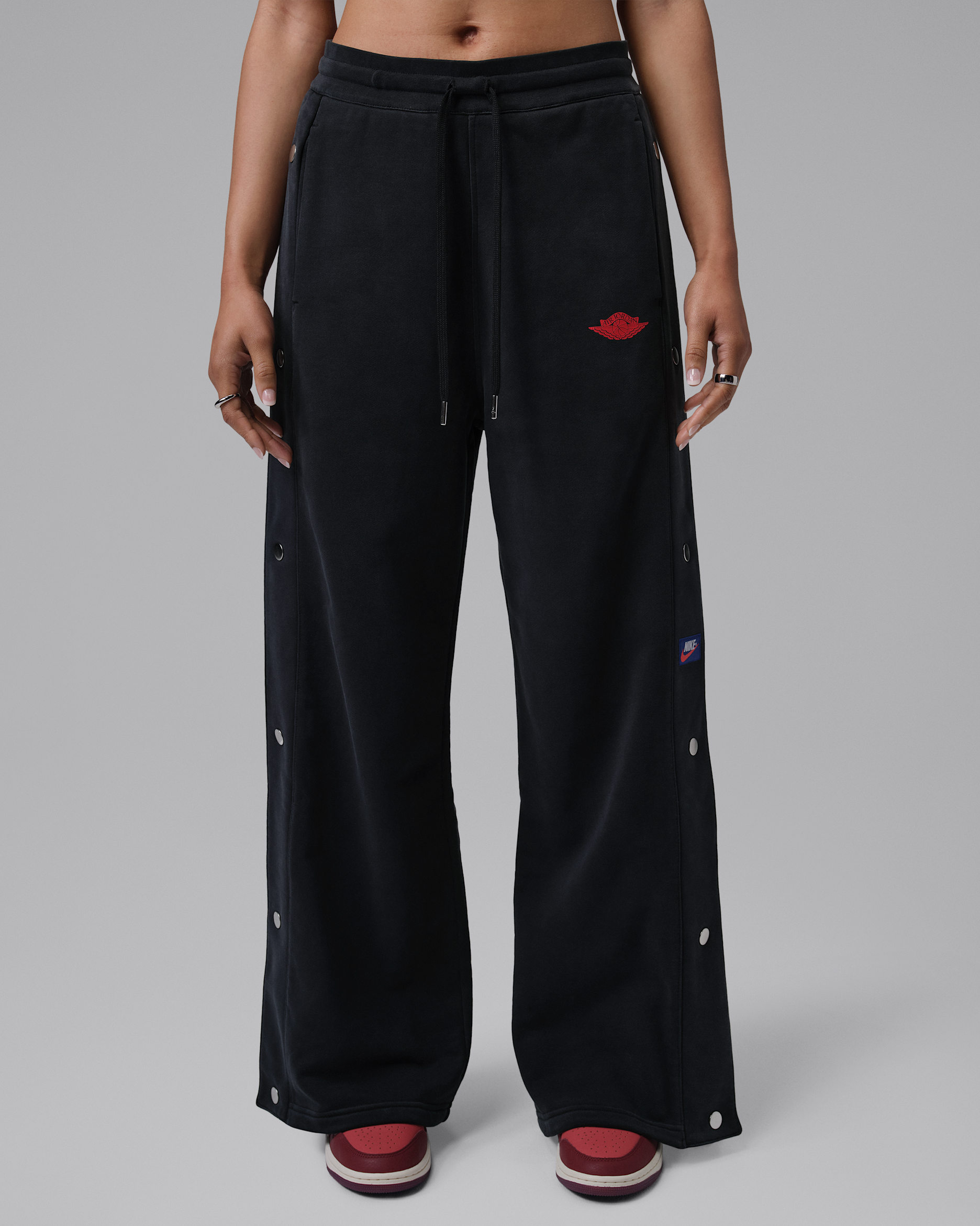 Jordan Flight Fleece — Black/University Red