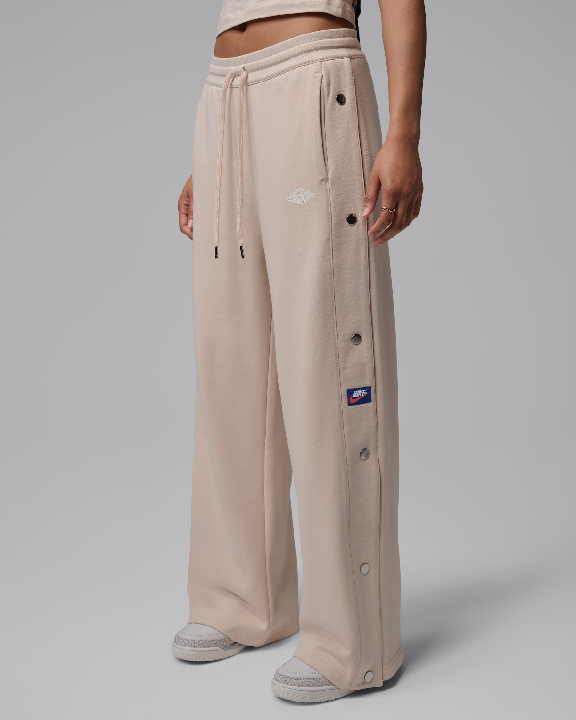 Jordan Flight Fleece — Pearl White/Sail