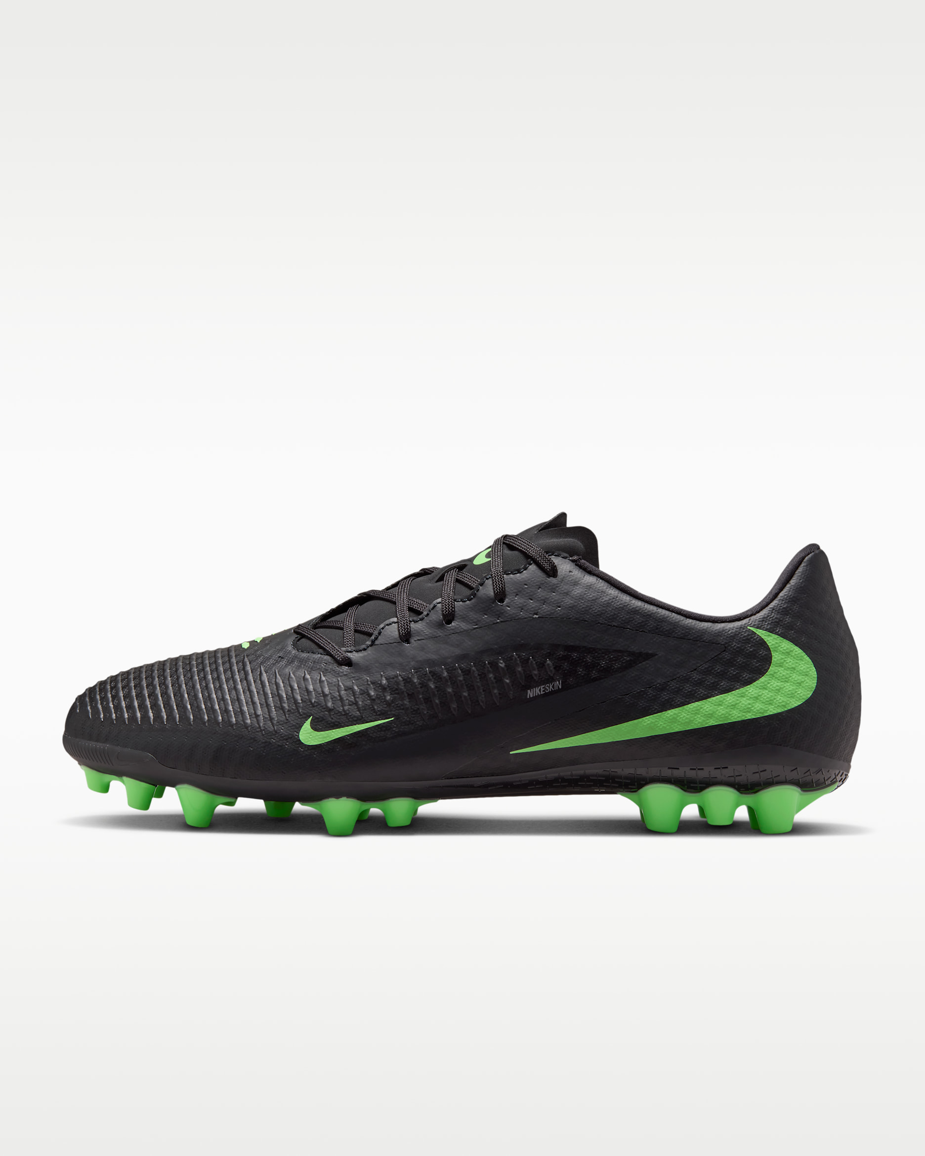 Nike Phantom 6 Low Academy — Black/Black/Illusion Green