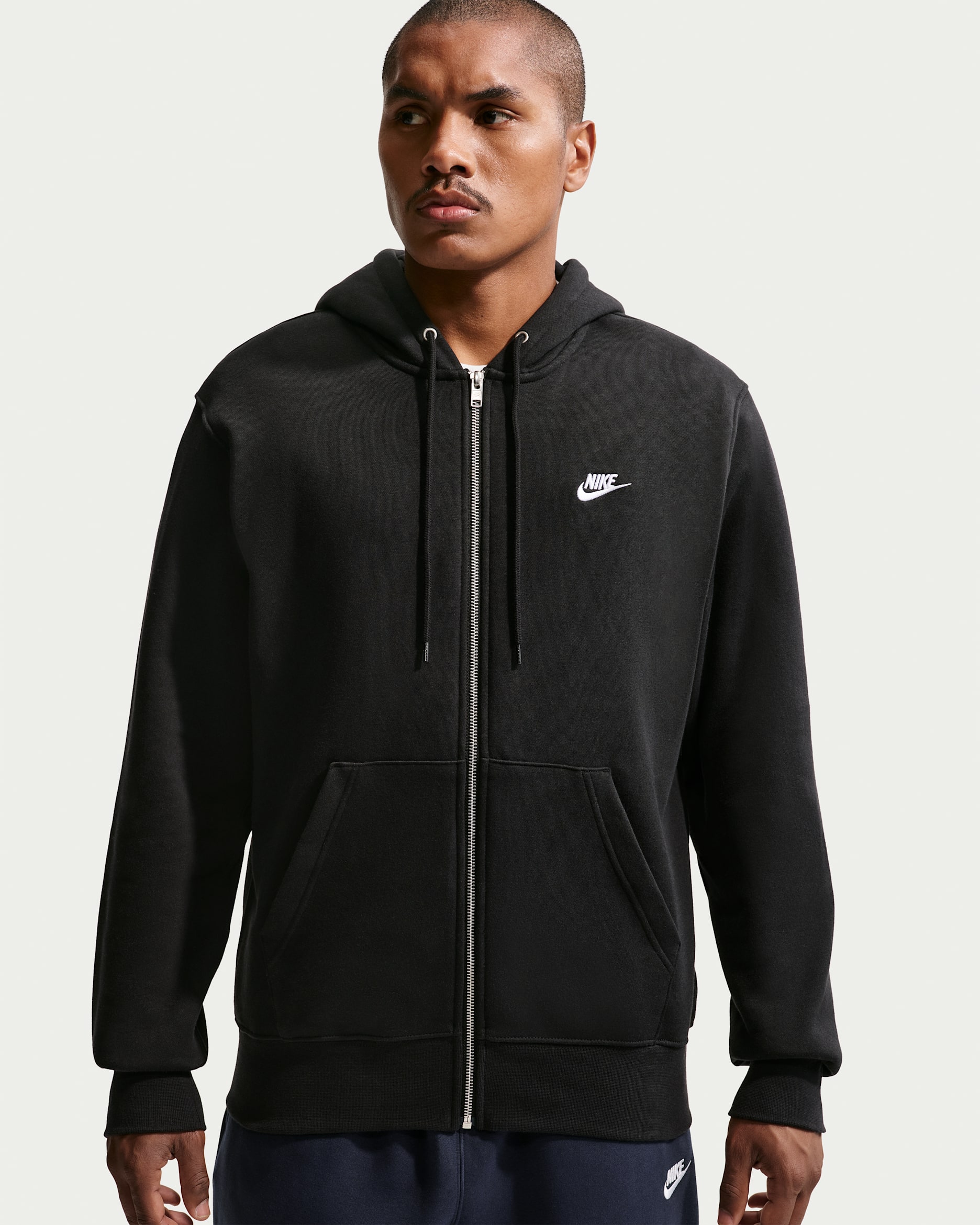 Nike Club — Black/Black/White