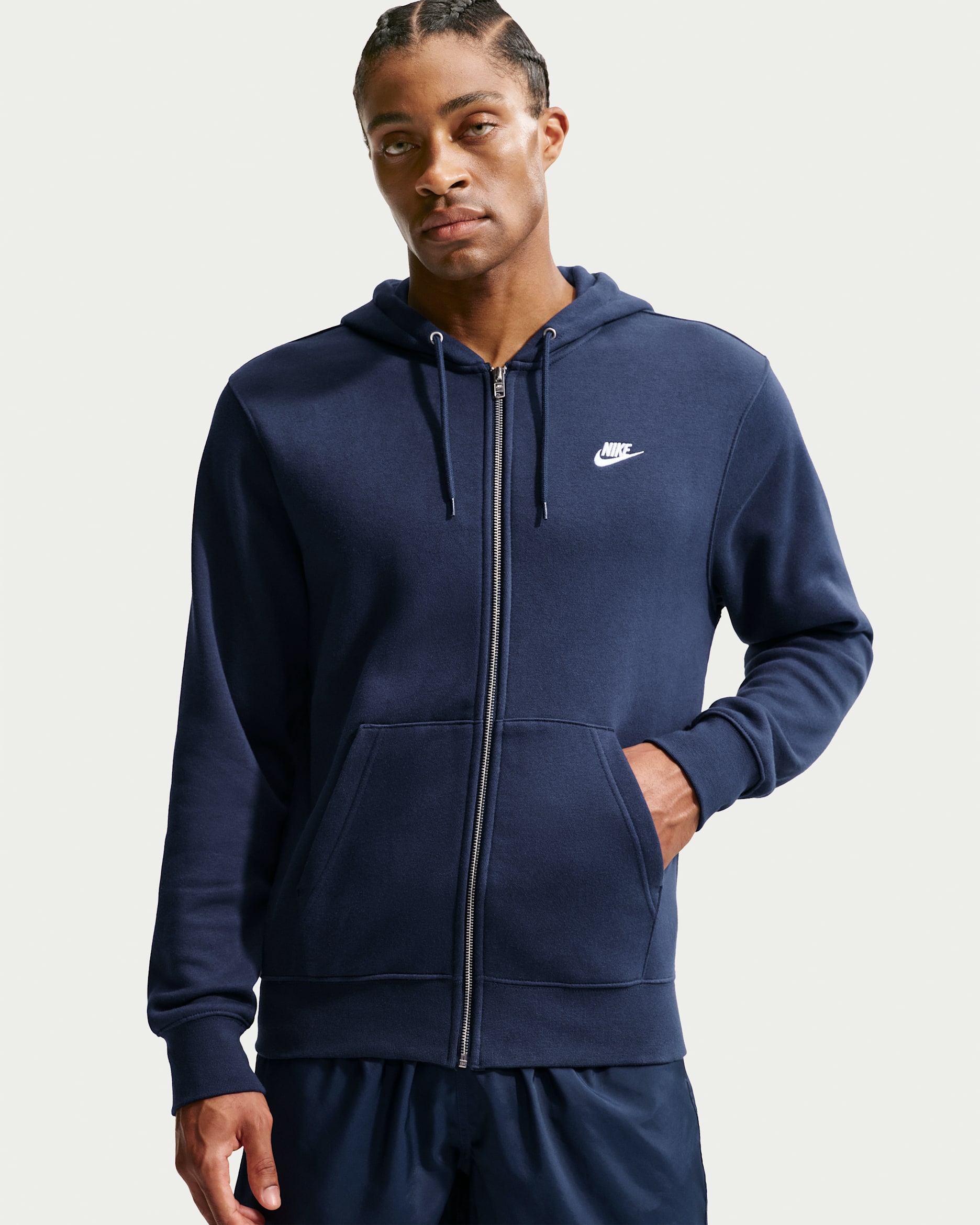 Nike Club — Obsidian/Obsidian/White