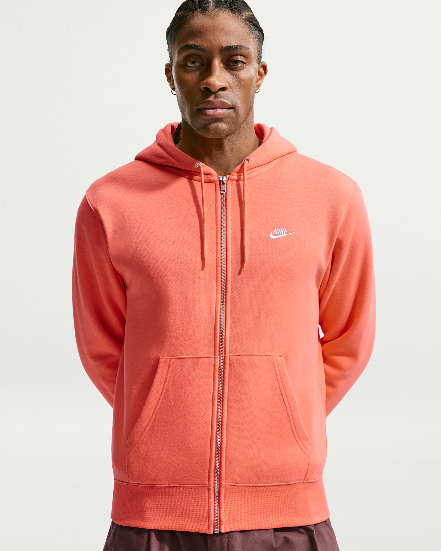 Nike Club — Orange Frost/Orange Frost/White