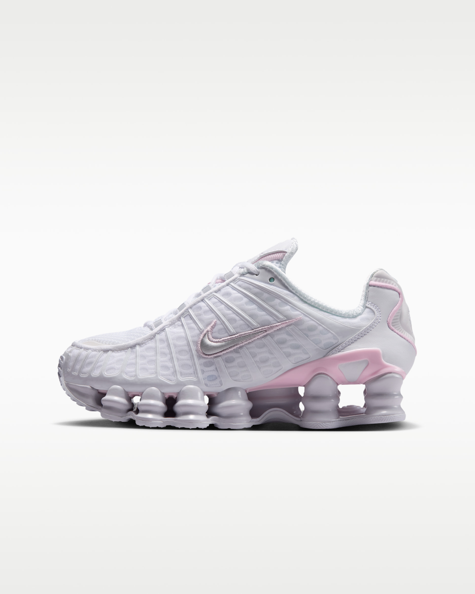 Nike Shox TL — White/Pink Foam/Metallic Silver