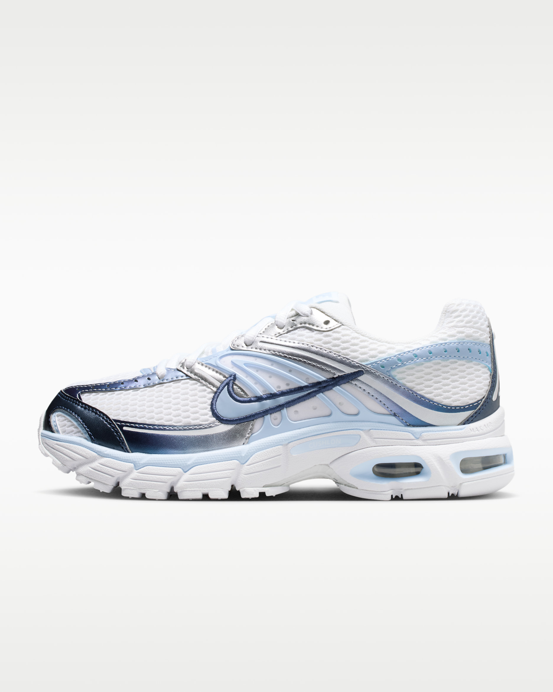 Nike Air Max Moto 2K — White/Metallic Silver/Midnight Navy/Hydrogen Blue