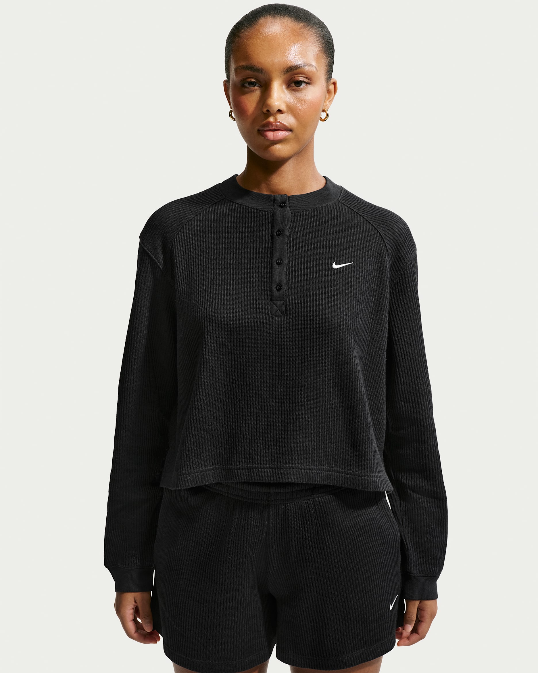 Nike Sportswear Chill Waffle — Black/Sail